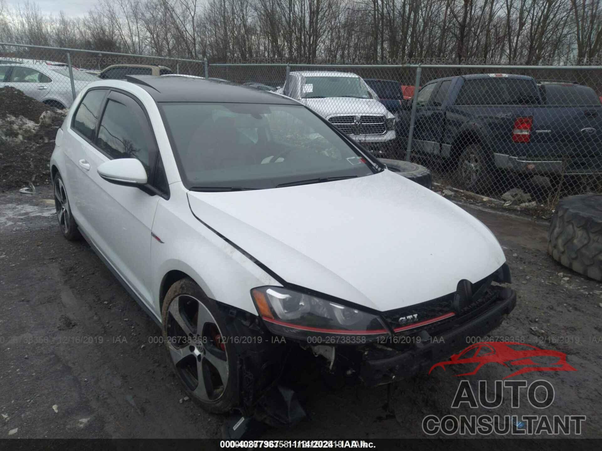 VOLKSWAGEN GOLF GTI 2016 - 3VWYT7AU0GM008883