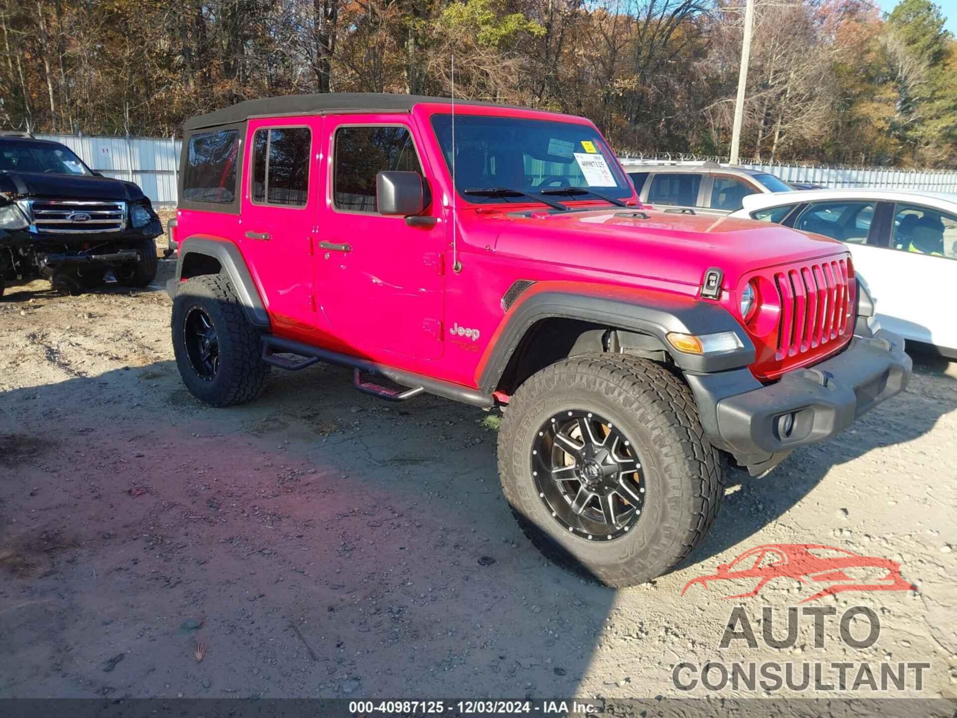 JEEP WRANGLER UNLIMITED 2018 - 1C4HJXDG6JW299346