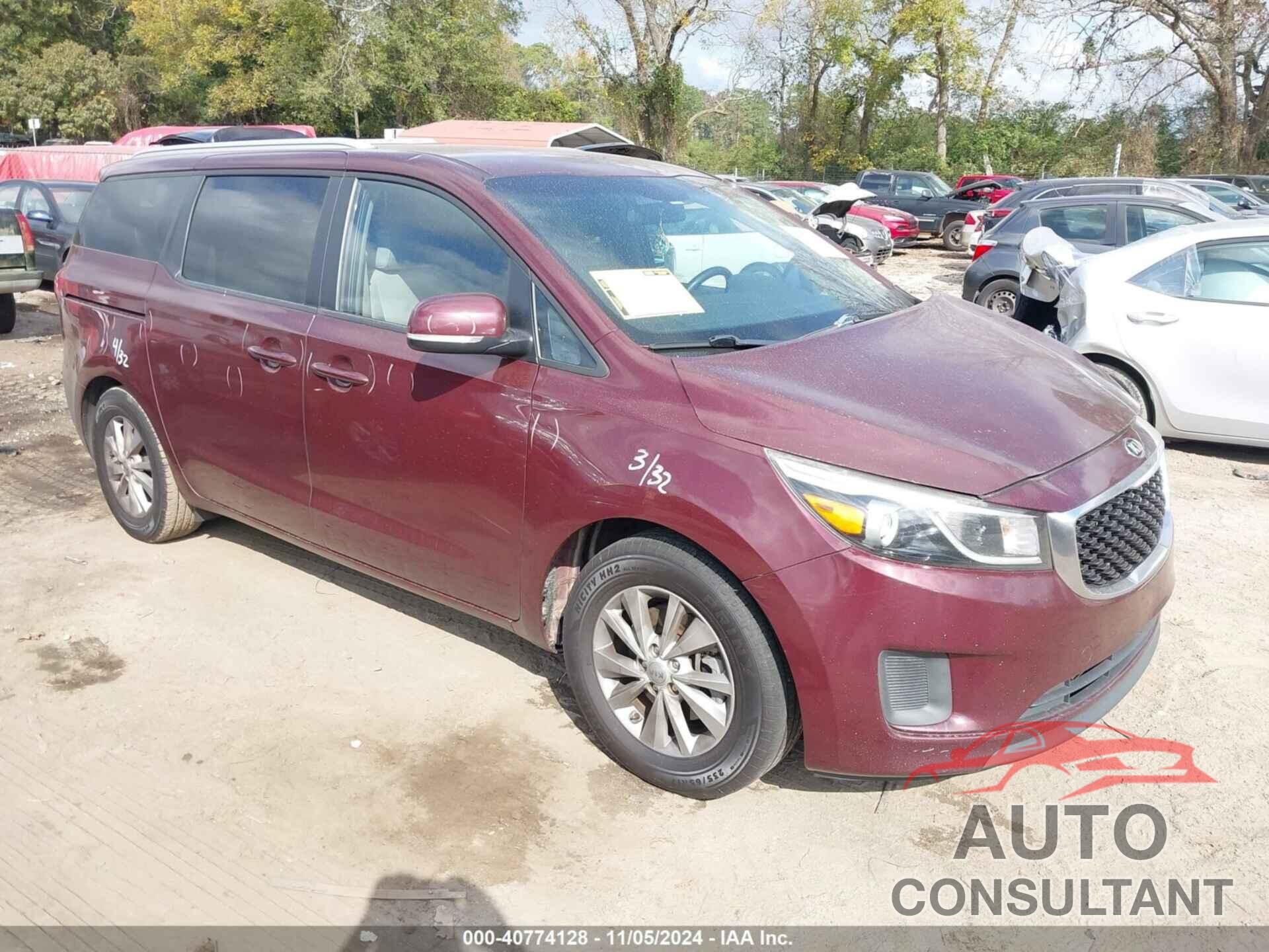KIA SEDONA 2016 - KNDMB5C10G6161145