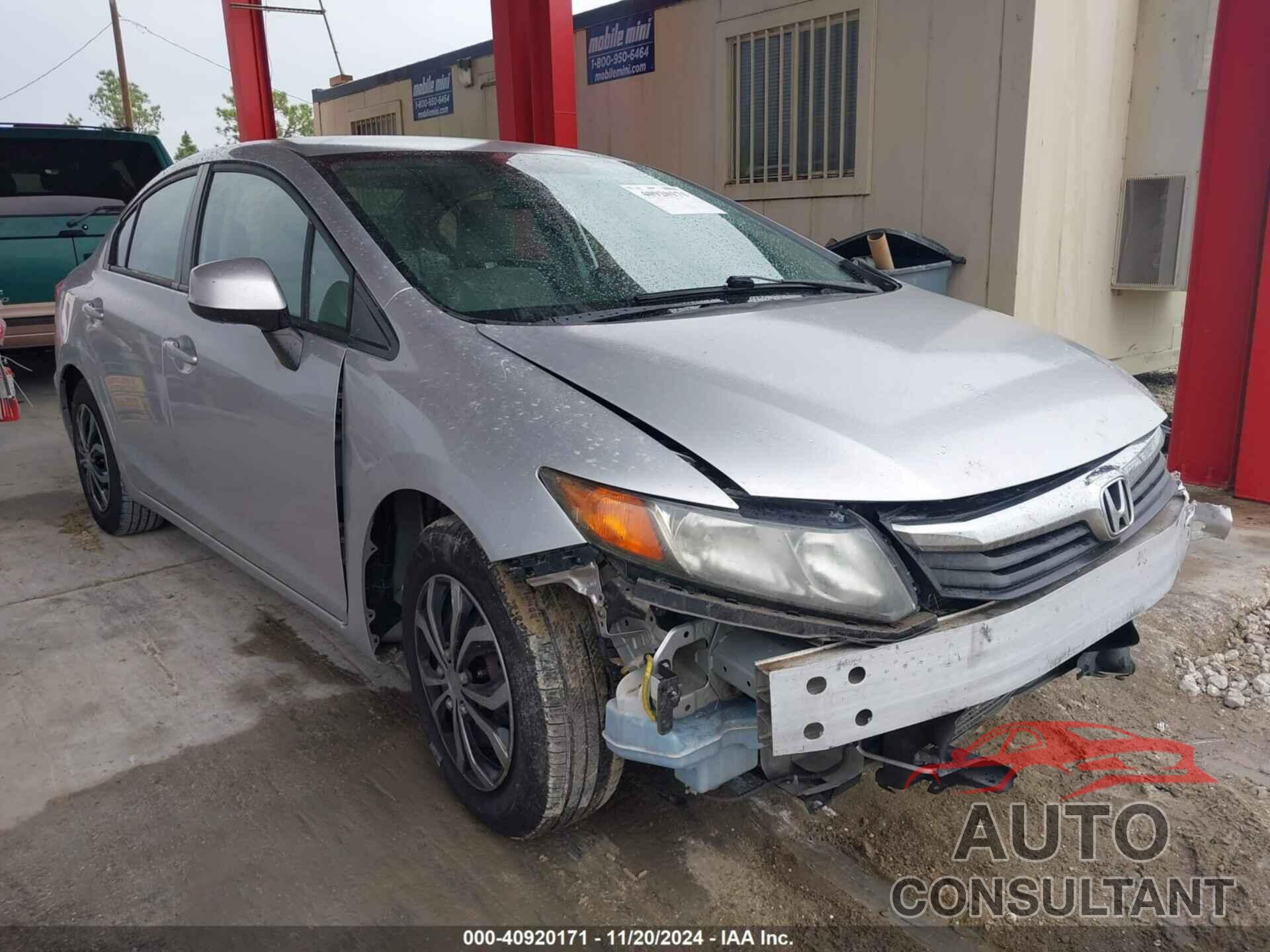 HONDA CIVIC 2012 - 19XFB2F51CE317252
