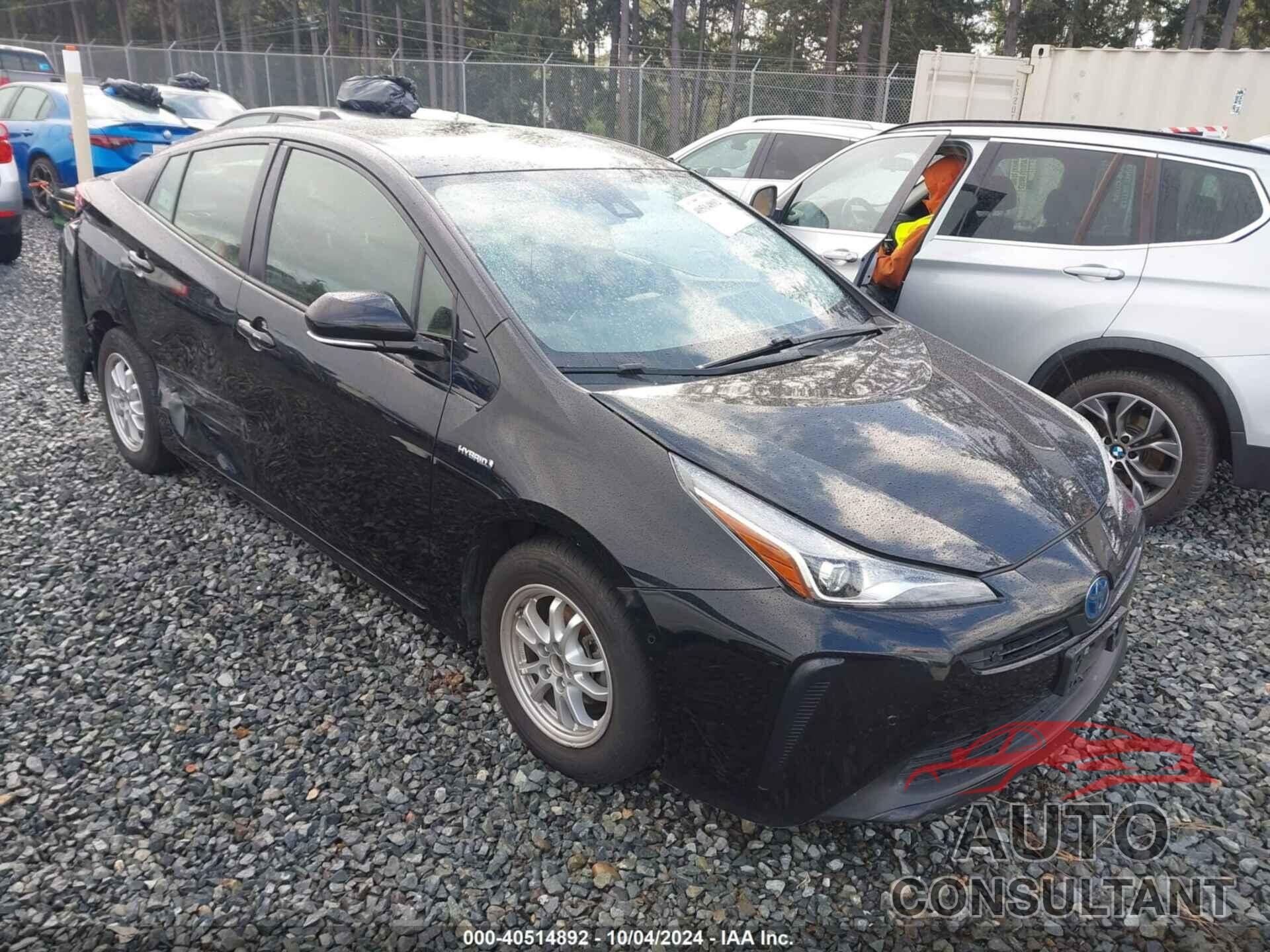 TOYOTA PRIUS 2020 - JTDKARFU9L3109385