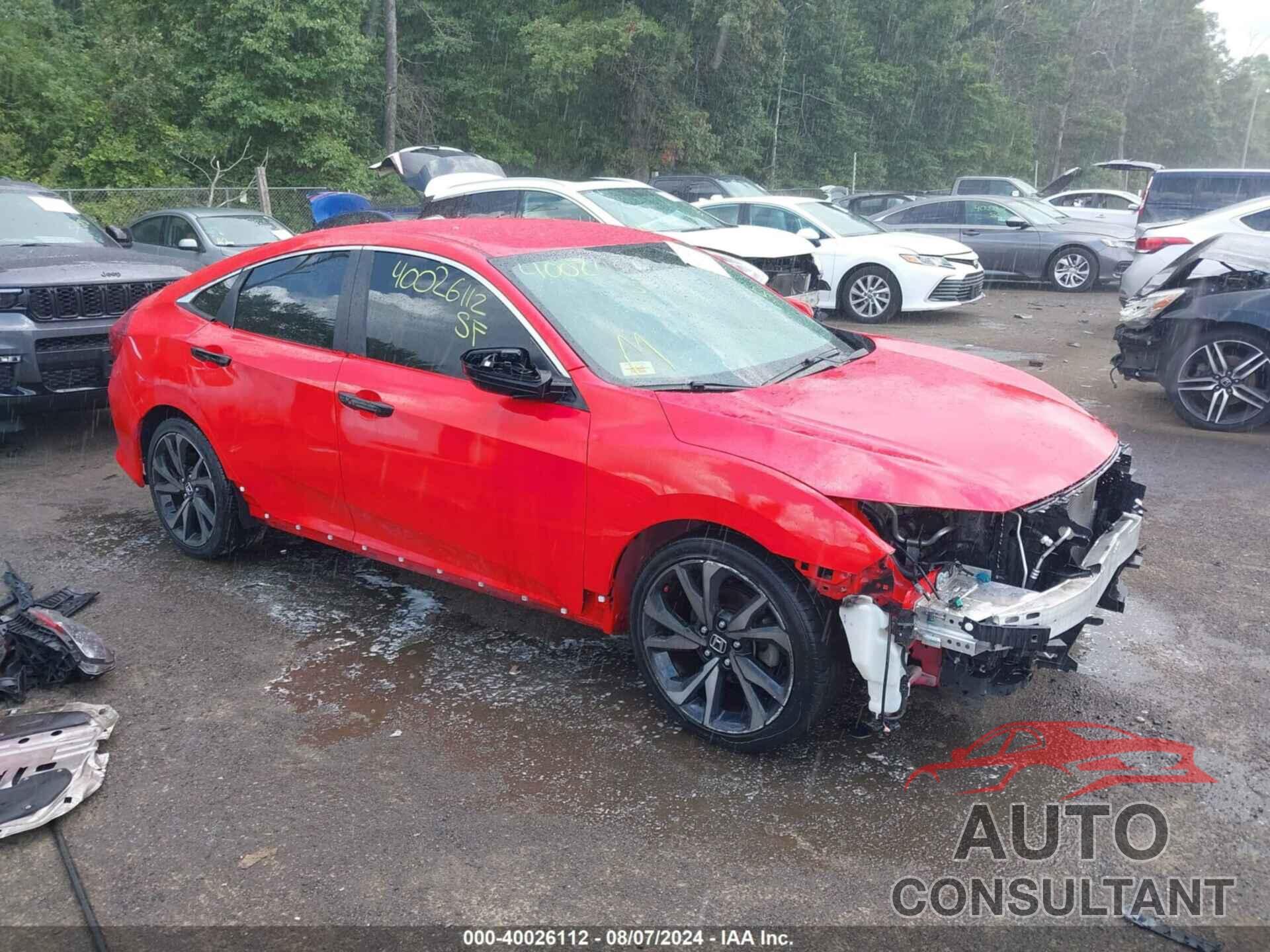 HONDA CIVIC 2019 - 2HGFC2F82KH603378
