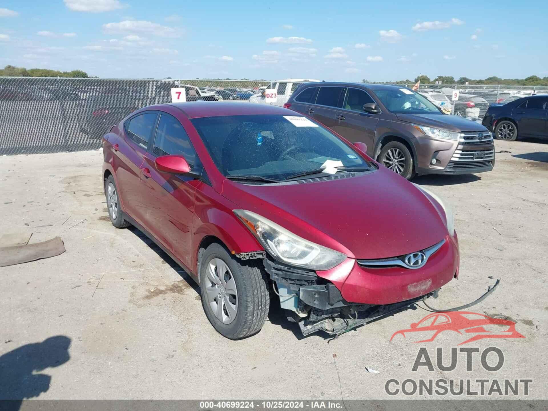 HYUNDAI ELANTRA 2016 - 5NPDH4AE4GH742135
