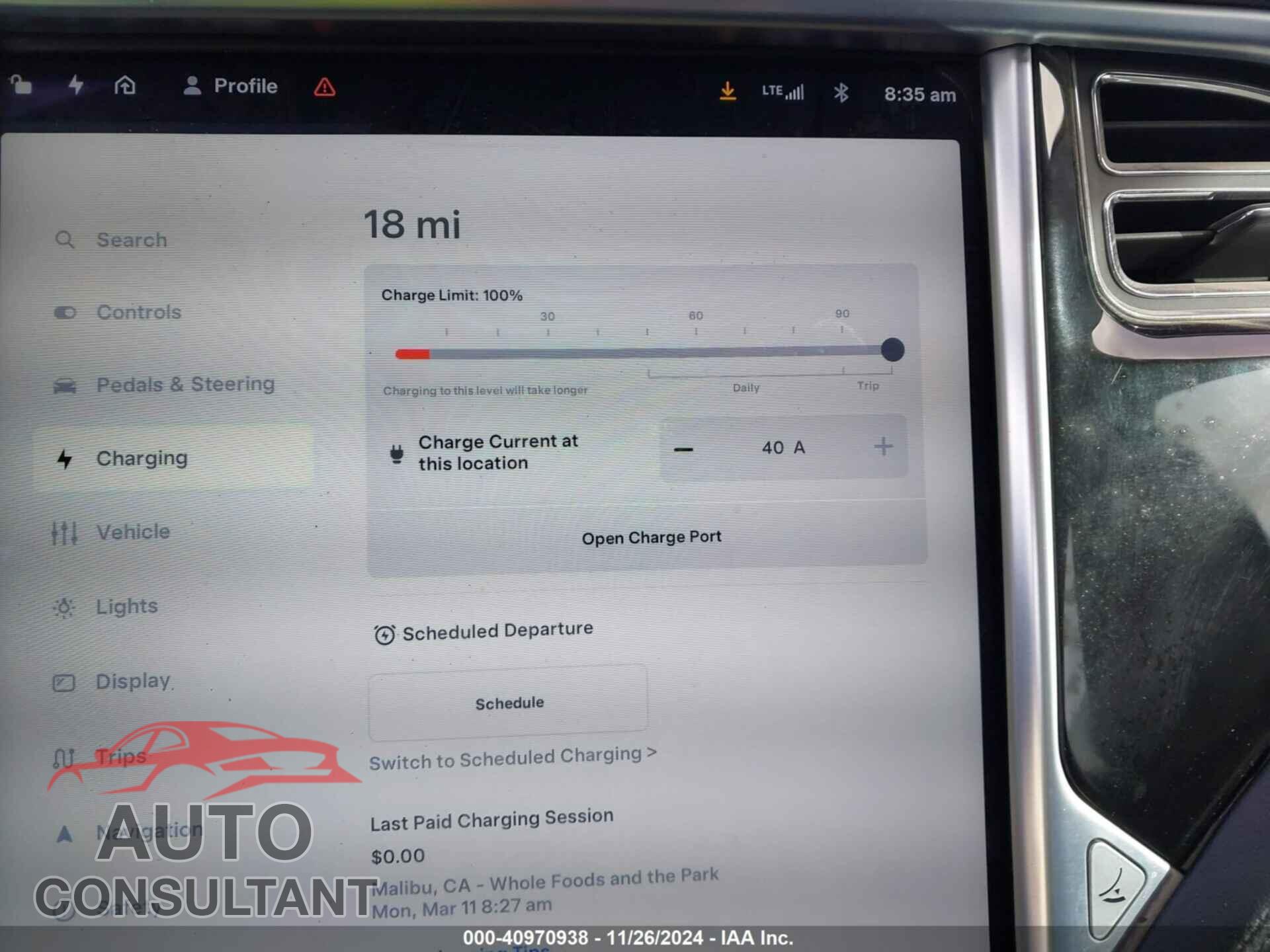 TESLA MODEL S 2013 - 5YJSA1CG9DFP09733