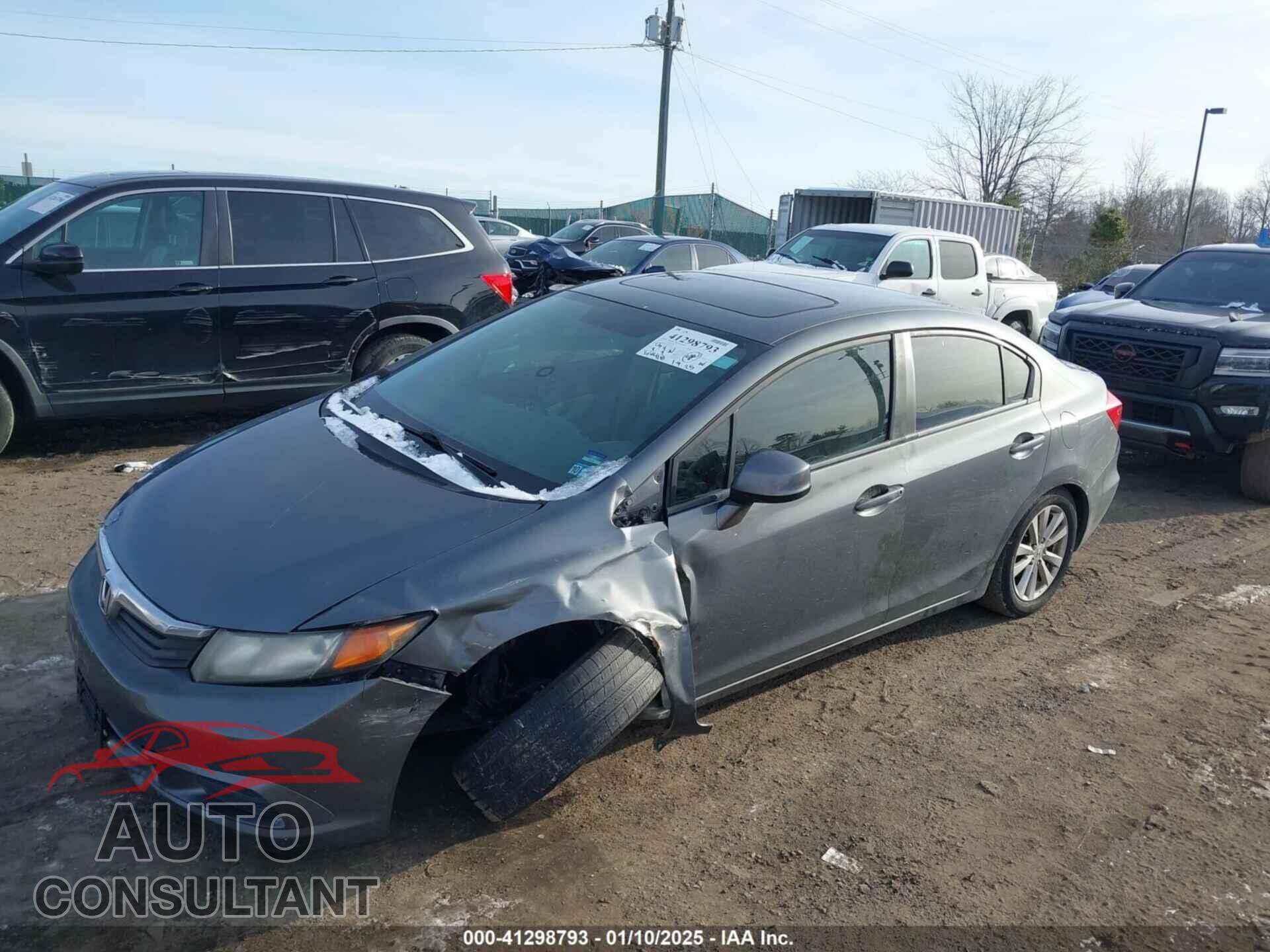 HONDA CIVIC 2012 - 19XFB2F87CE088652