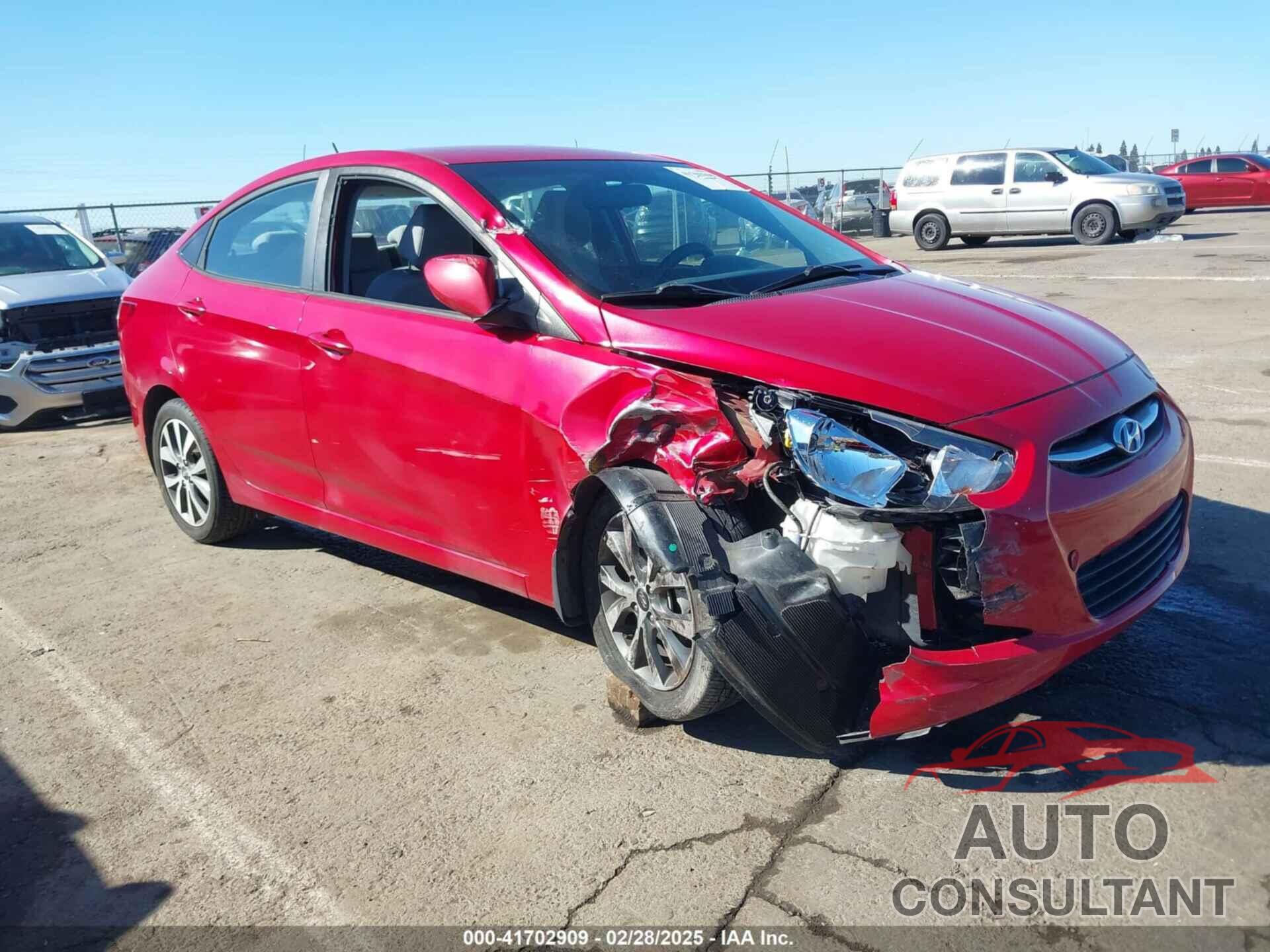 HYUNDAI ACCENT 2017 - KMHCT4AE0HU343722