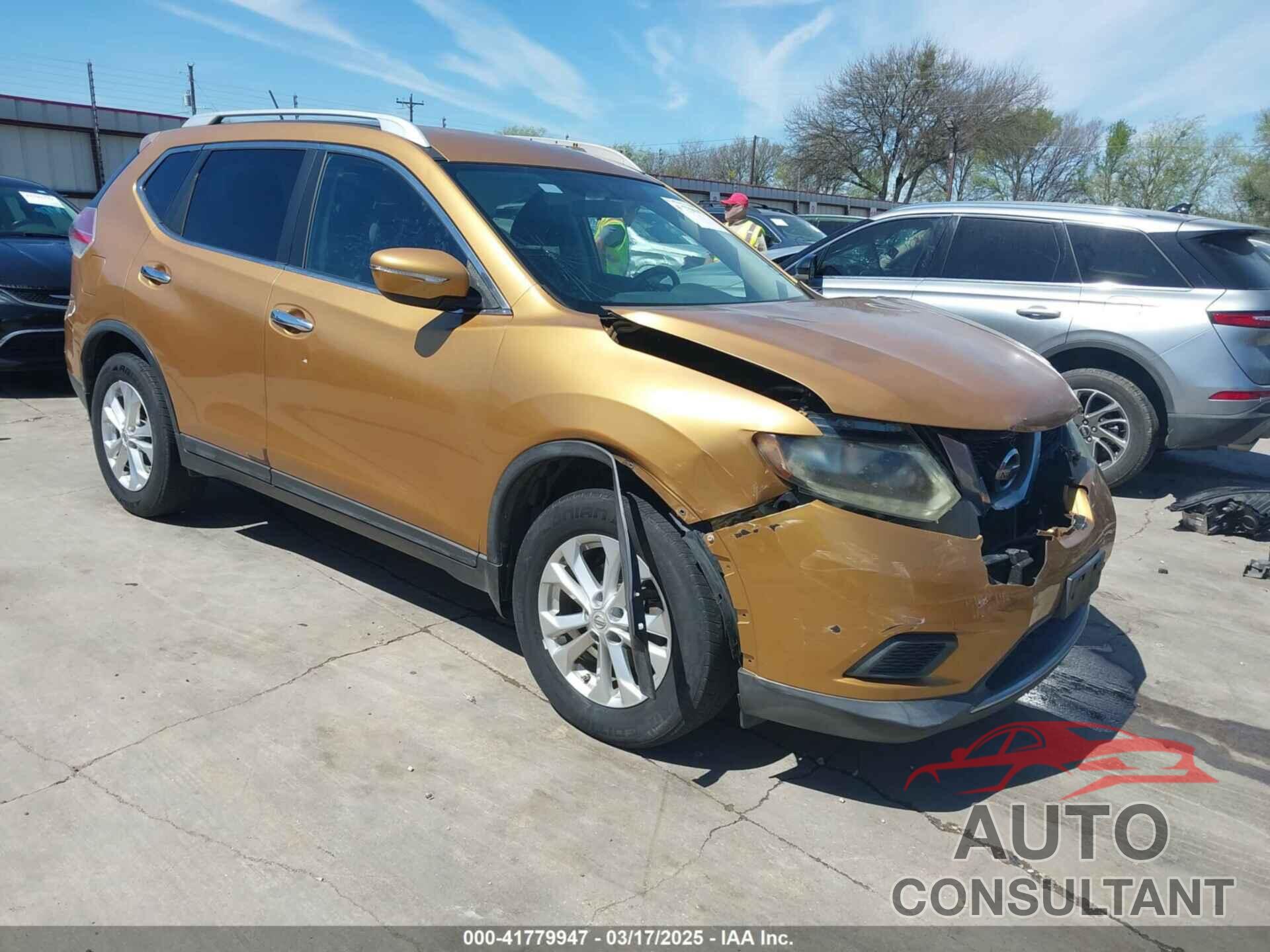 NISSAN ROGUE 2015 - KNMAT2MT6FP510526