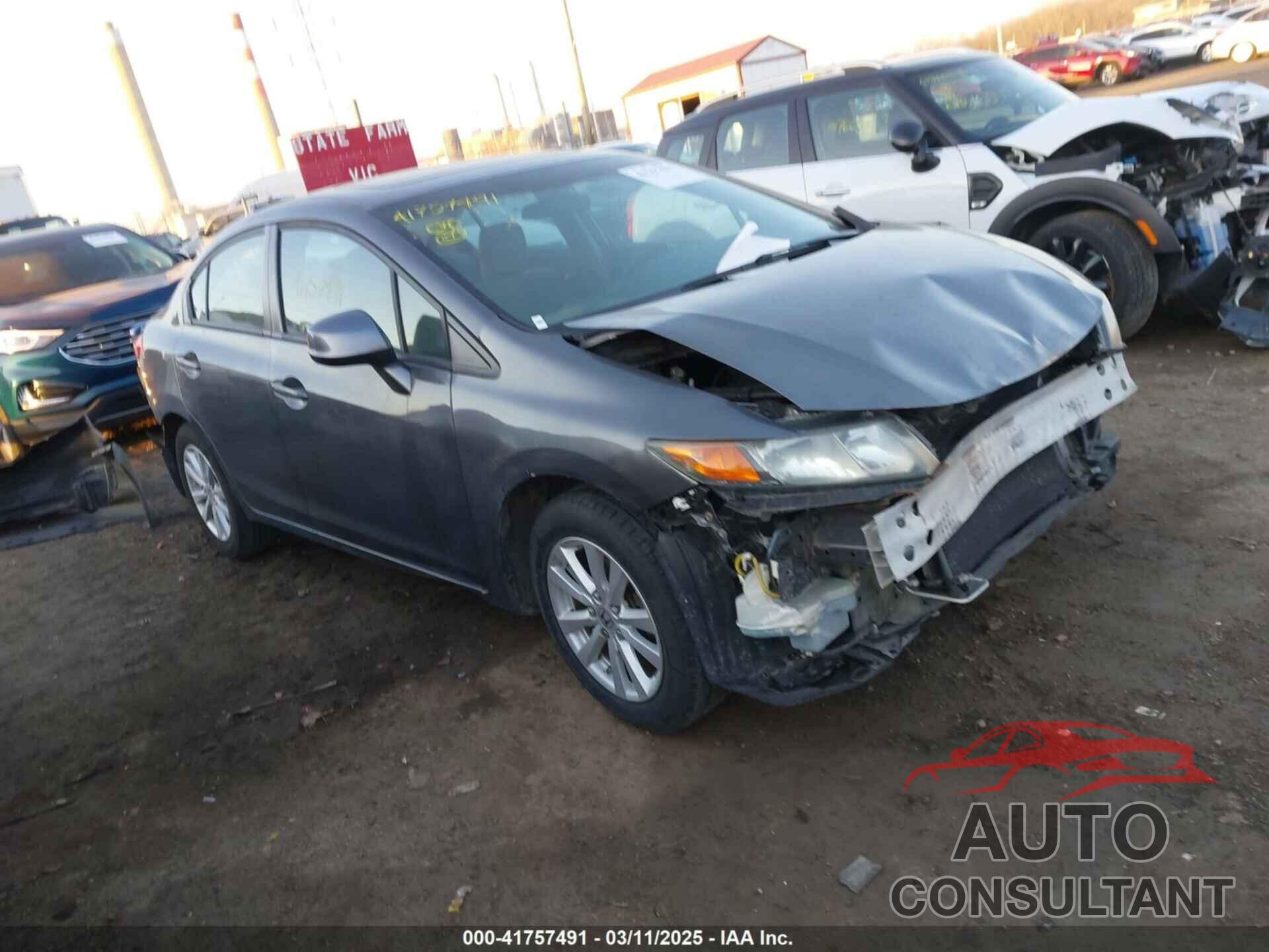 HONDA CIVIC 2012 - 19XFB2F80CE029054