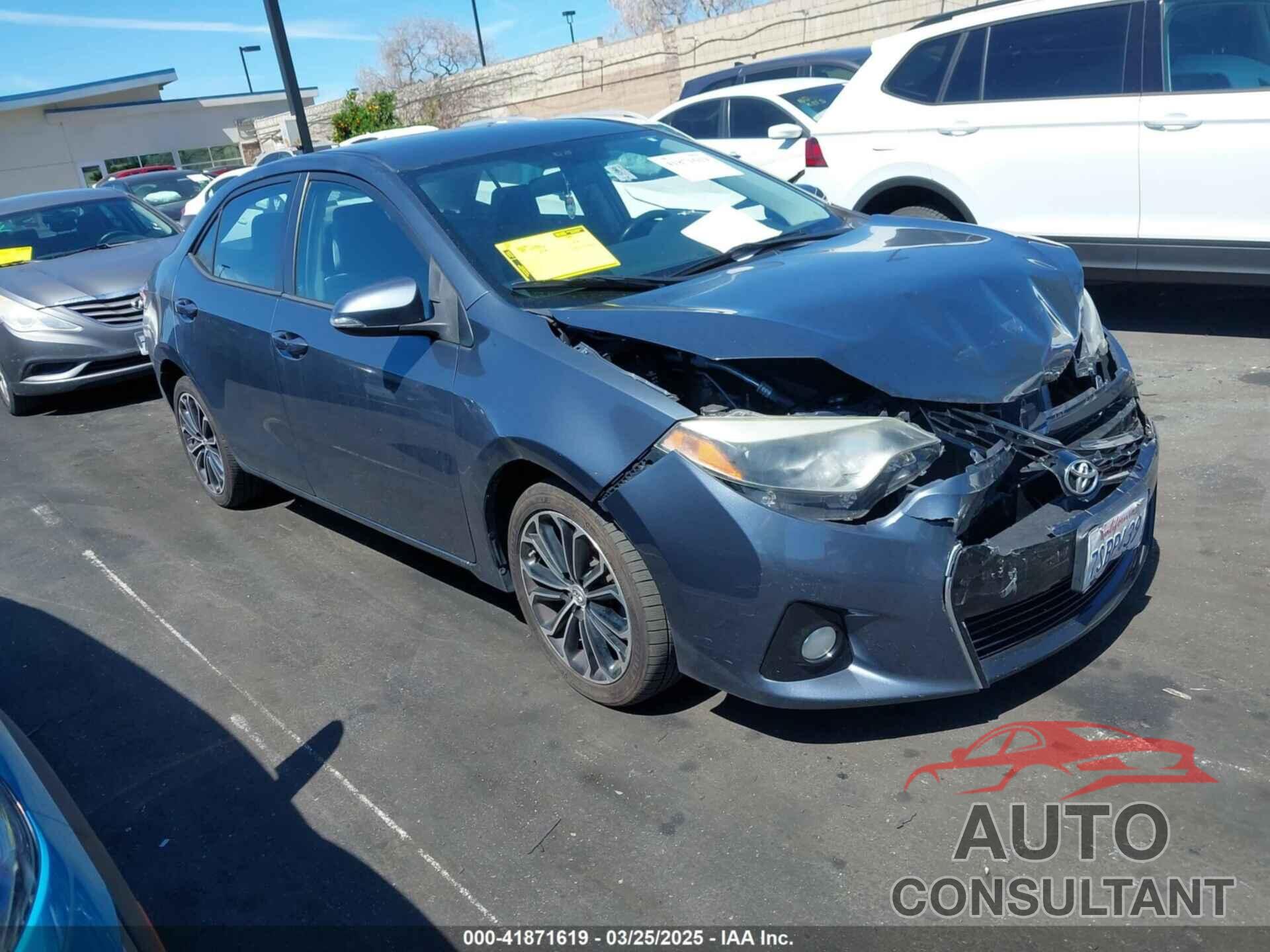 TOYOTA COROLLA 2016 - 5YFBURHE0GP460065