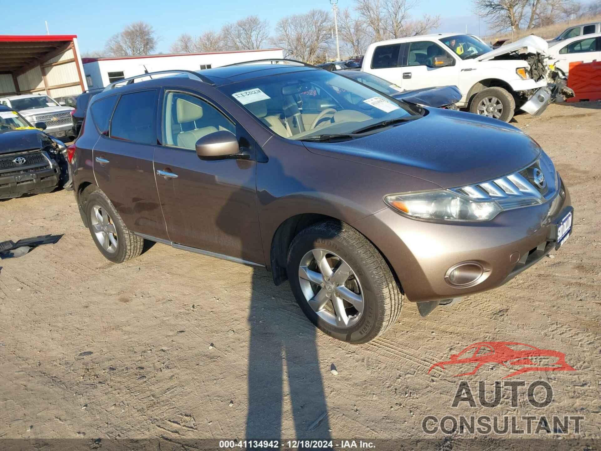 NISSAN MURANO 2010 - JN8AZ1MW6AW140717