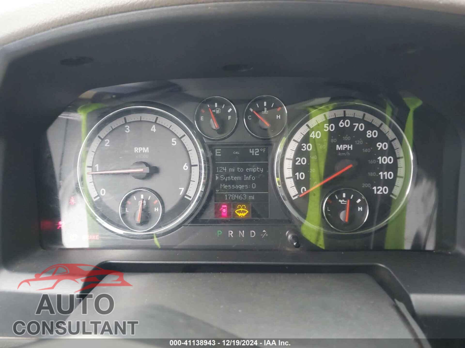 DODGE RAM 1500 2009 - 1D3HB18P99S802477