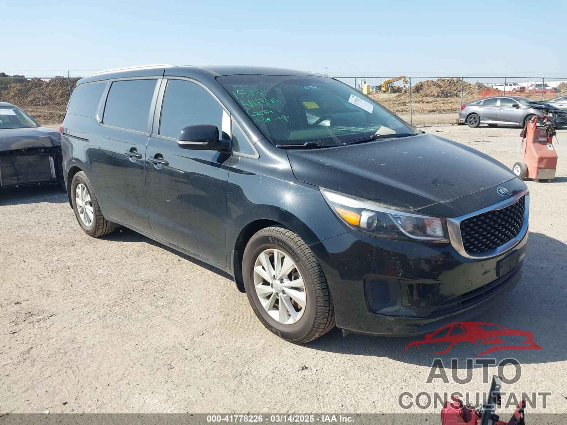 KIA SEDONA 2016 - KNDMB5C14G6213280