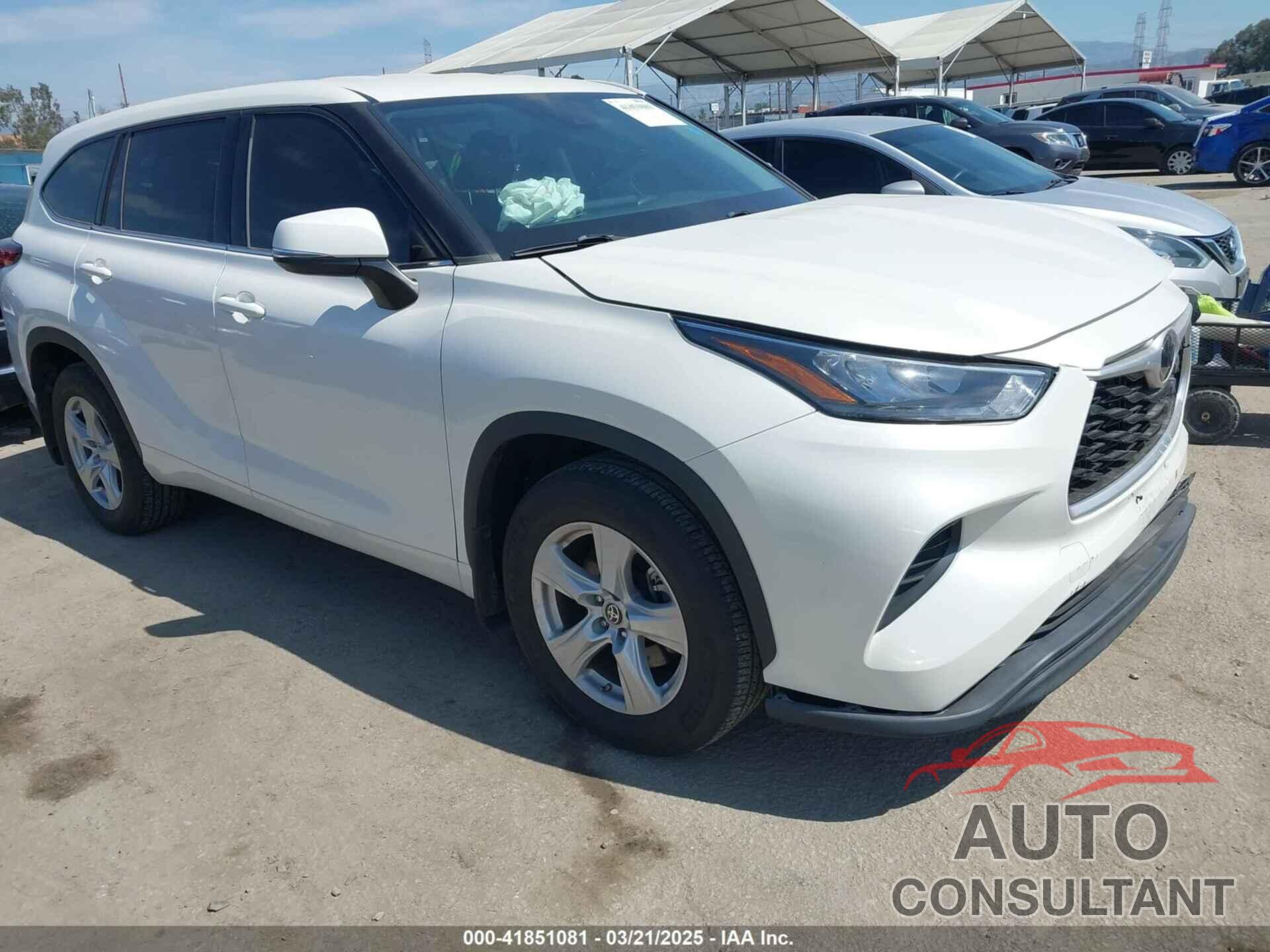 TOYOTA HIGHLANDER 2020 - 5TDCZRAH1LS504828