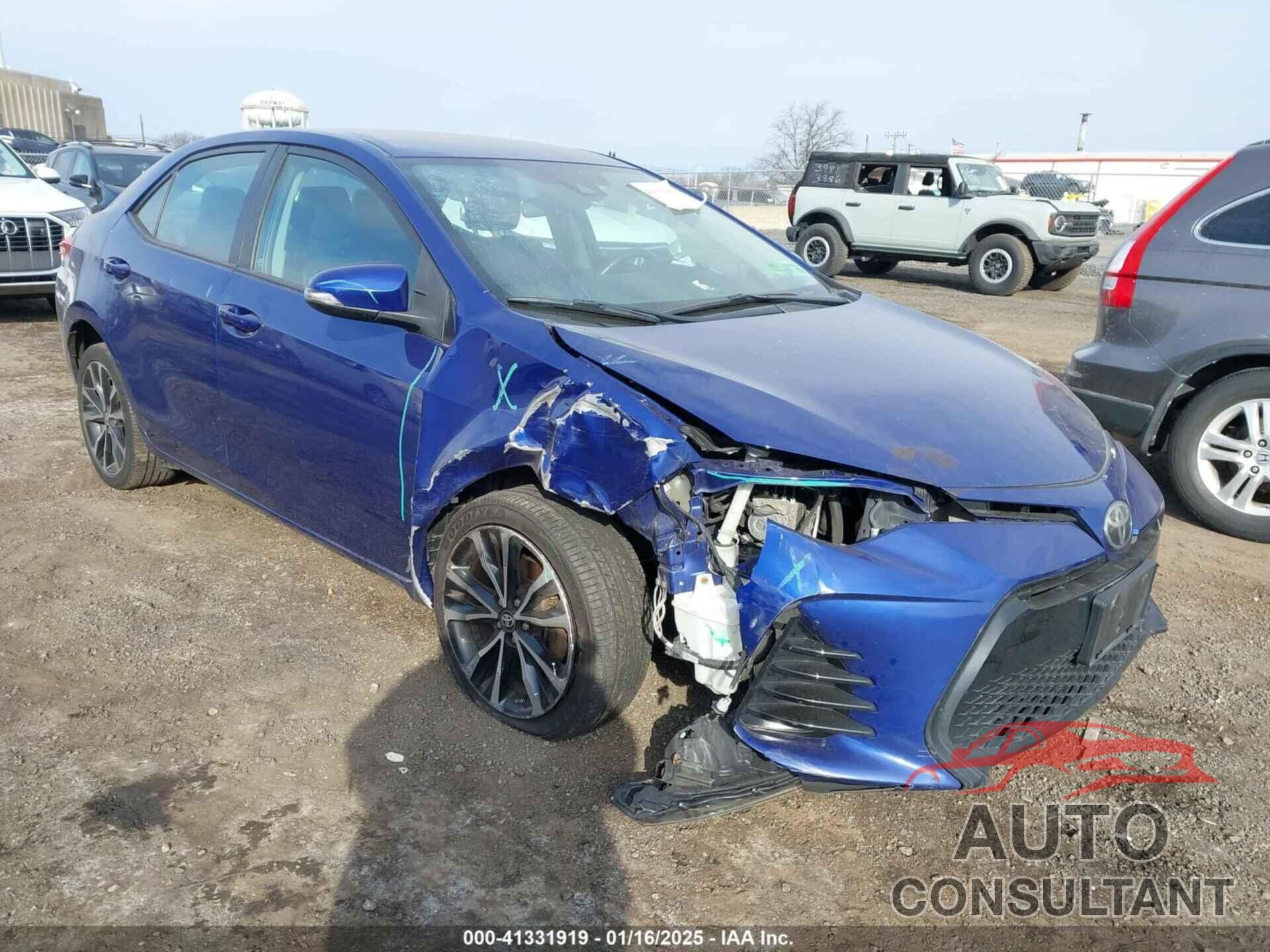 TOYOTA COROLLA 2017 - 2T1BURHE5HC780113