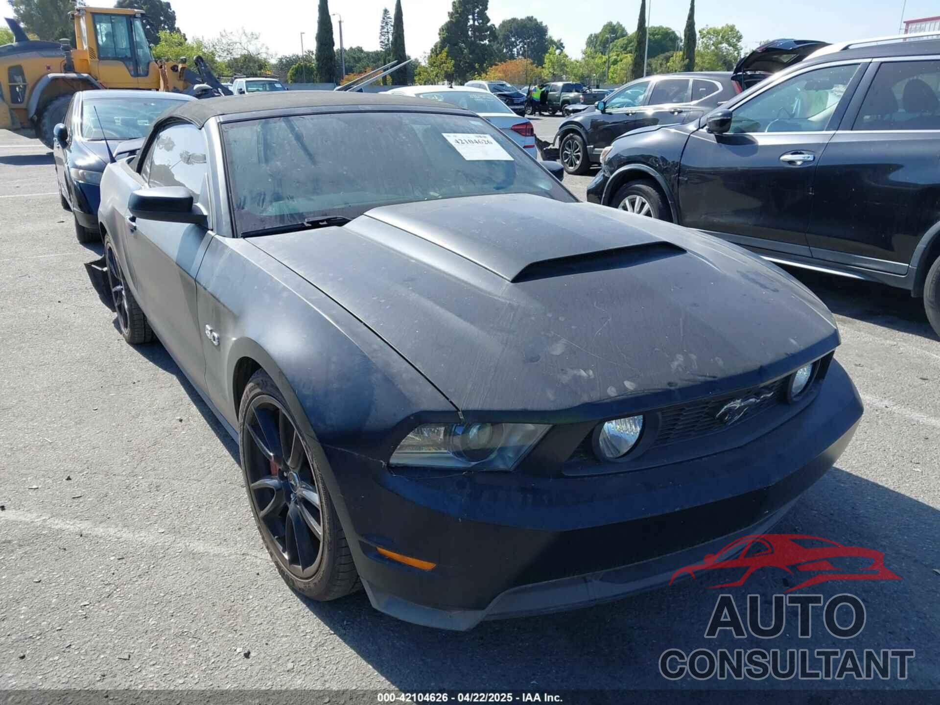 FORD MUSTANG 2012 - 1ZVBP8FF4C5263689