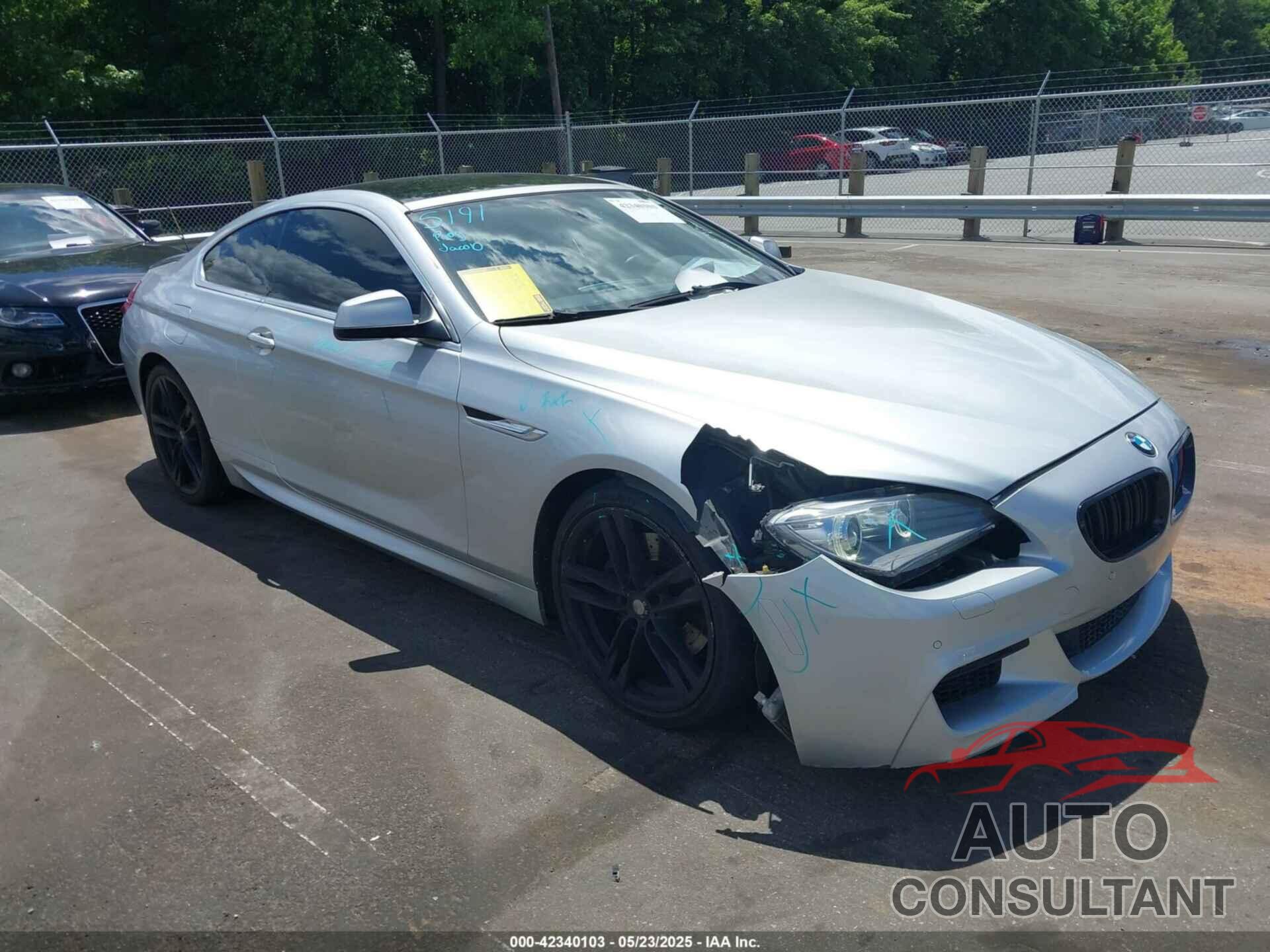 BMW 650I 2012 - WBALX3C53CDV77374