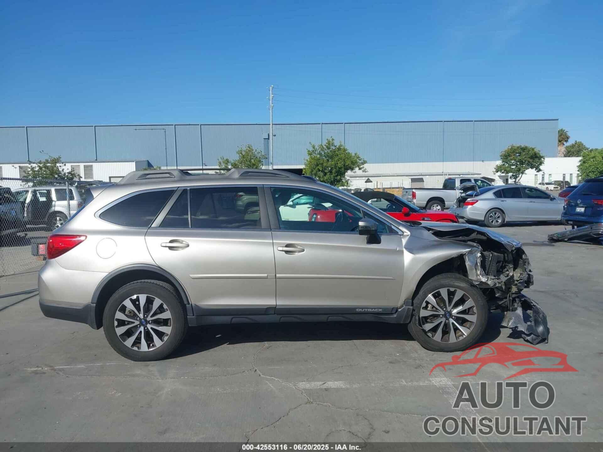 SUBARU OUTBACK 2015 - 4S4BSALC1F3311549