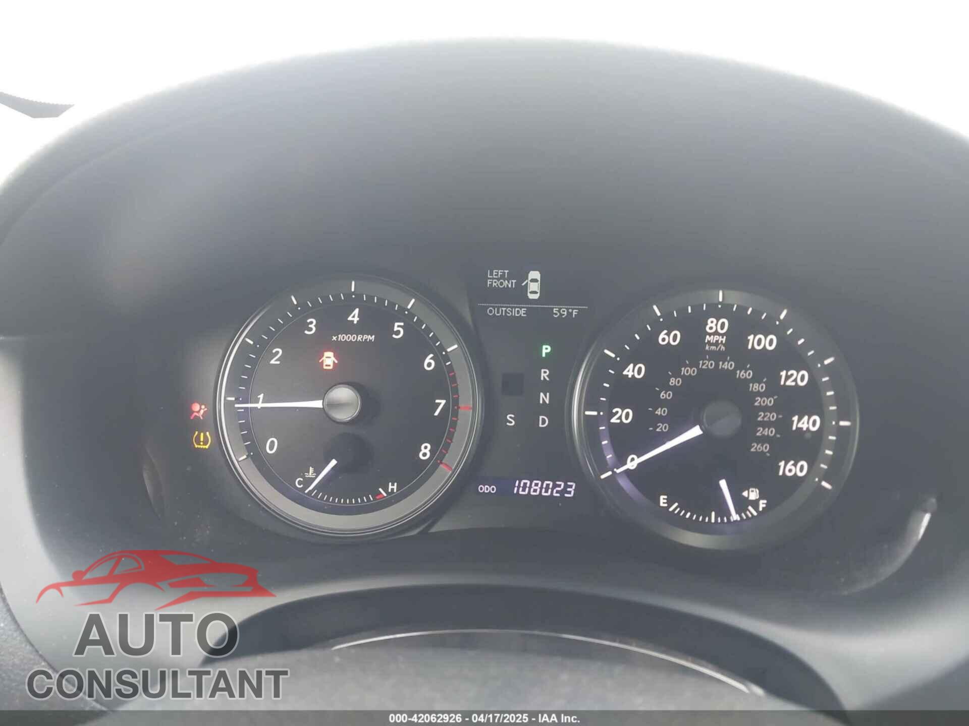 LEXUS ES 350 2011 - JTHBK1EG8B2425485