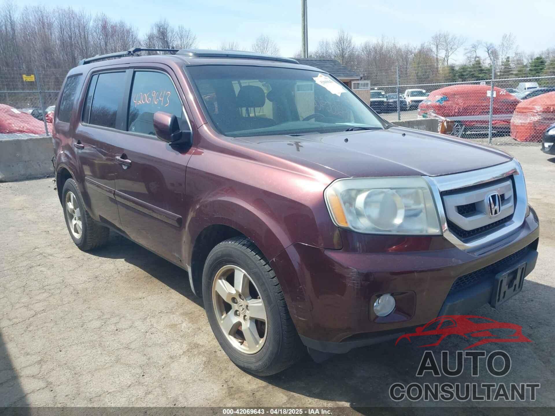 HONDA PILOT 2010 - 5FNYF4H60AB027395