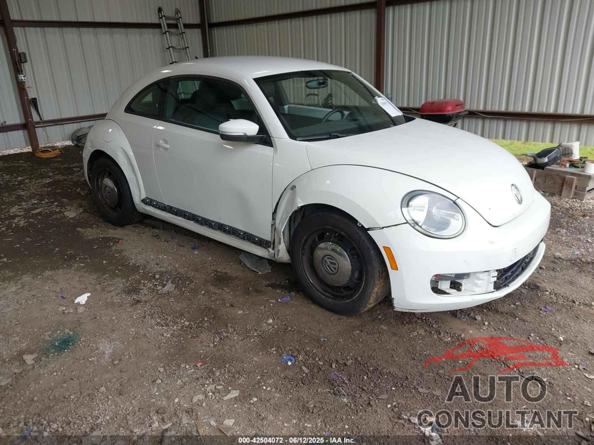 VOLKSWAGEN BEETLE 2012 - 3VWJP7AT5CM650216