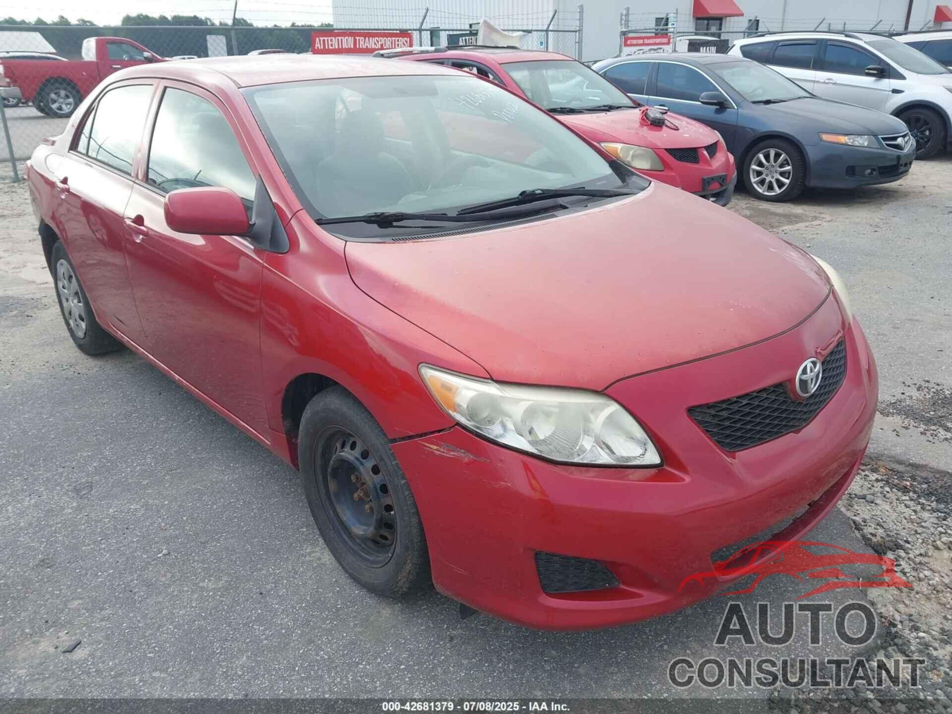 TOYOTA COROLLA 2009 - JTDBL40E599060724
