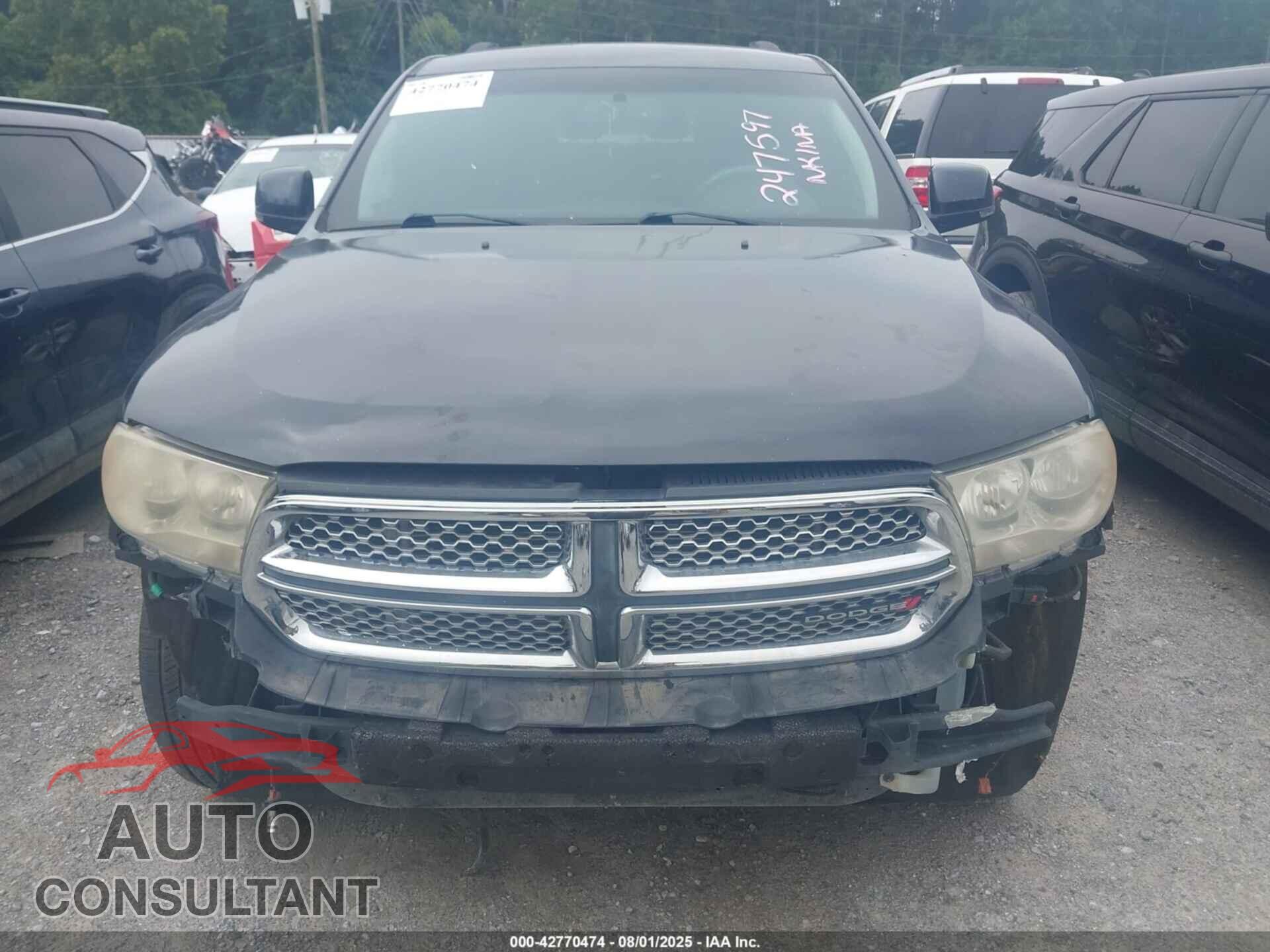 DODGE DURANGO 2012 - 1C4SDHDT7CC247597