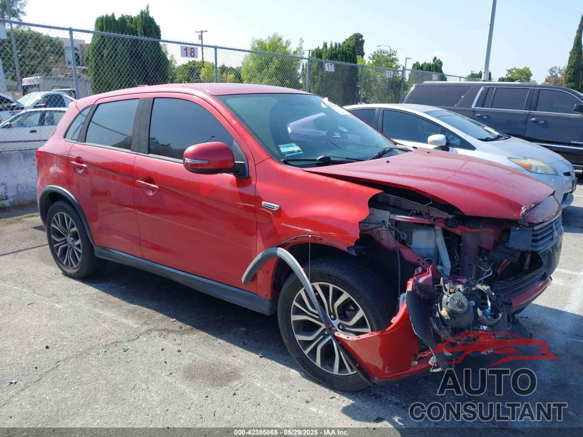 MITSUBISHI OUTLANDER SPORT 2017 - JA4AP3AU0HZ015019