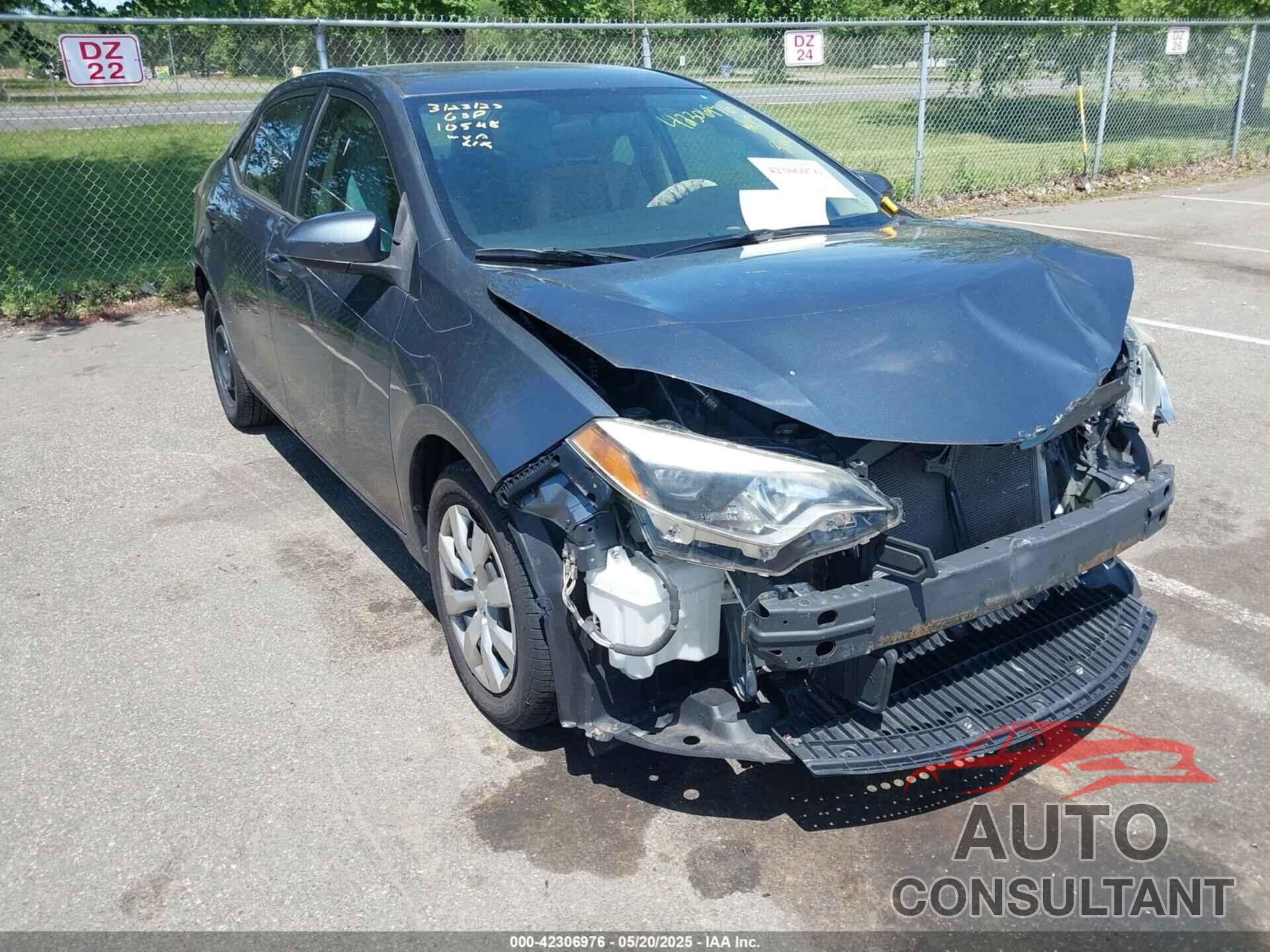 TOYOTA COROLLA 2015 - 2T1BURHE7FC462779
