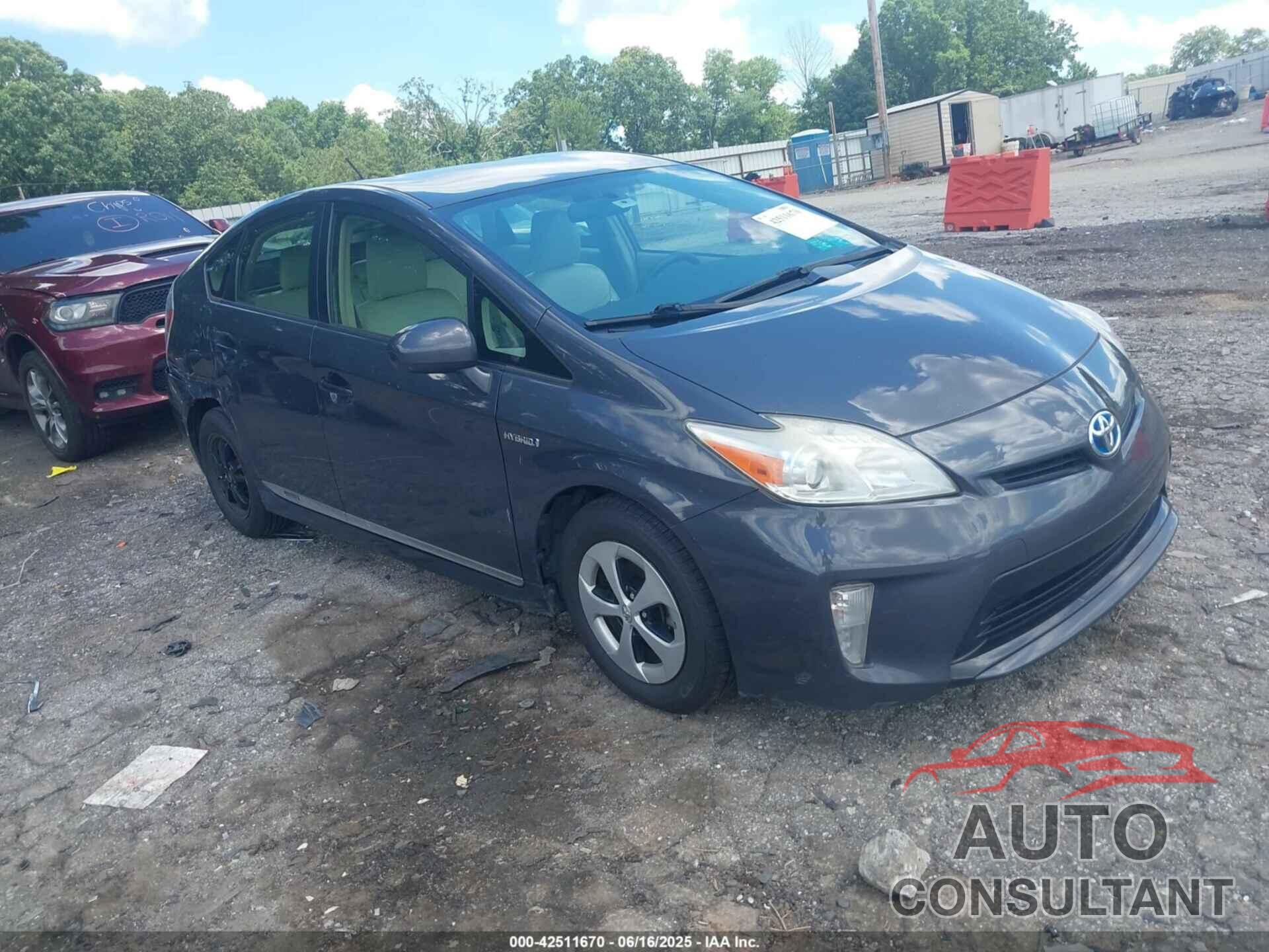 TOYOTA PRIUS 2012 - JTDKN3DUXC5471489