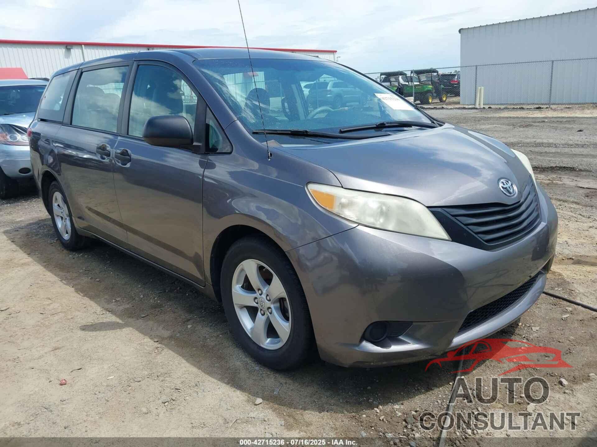 TOYOTA SIENNA 2012 - 5TDZK3DC7CS267936