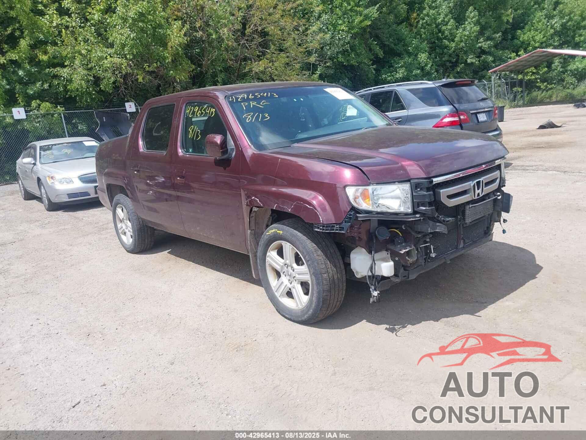 HONDA RIDGELINE 2011 - 5FPYK1F52BB011423