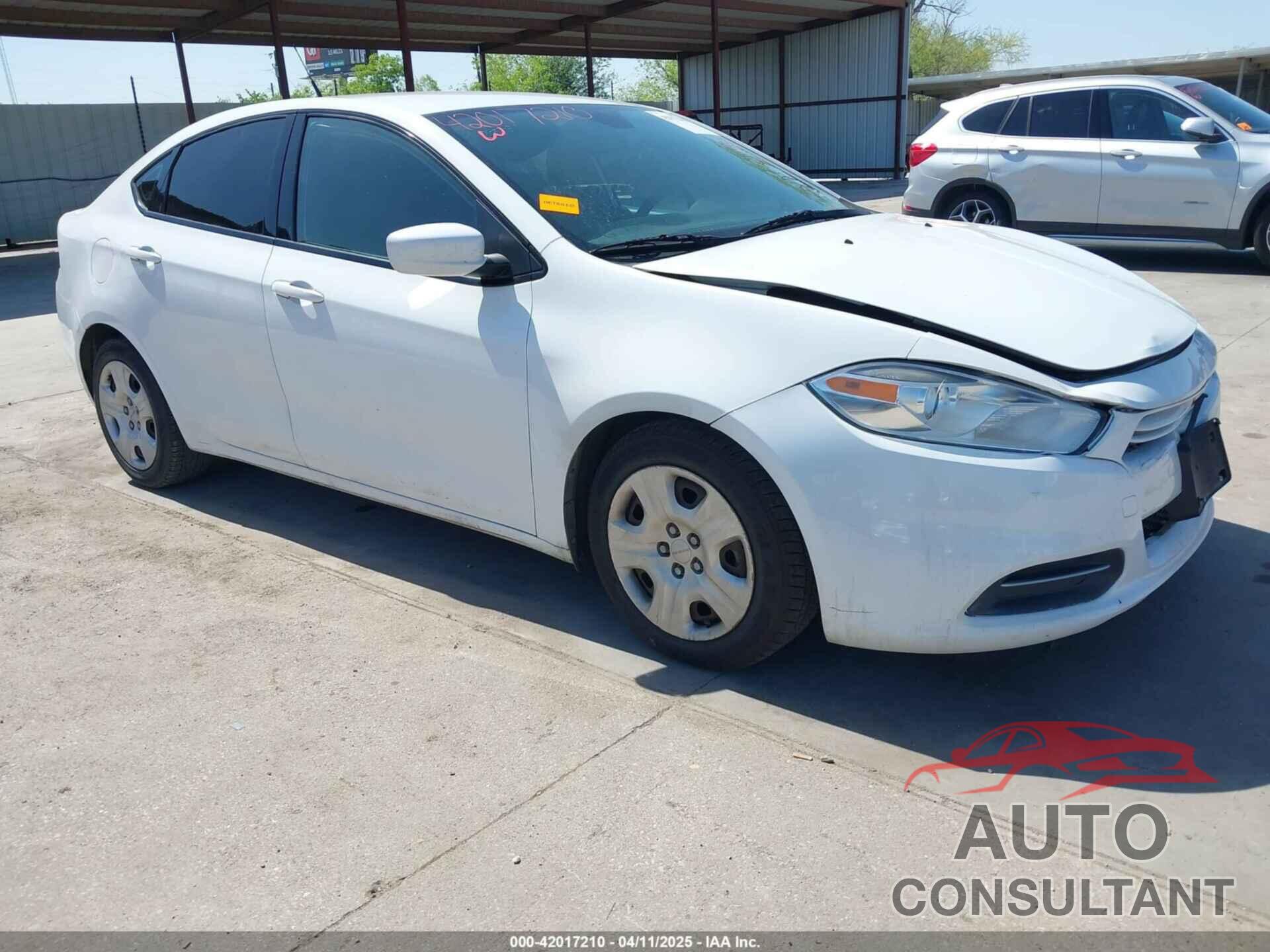 DODGE DART 2016 - 1C3CDFAAXGD506082