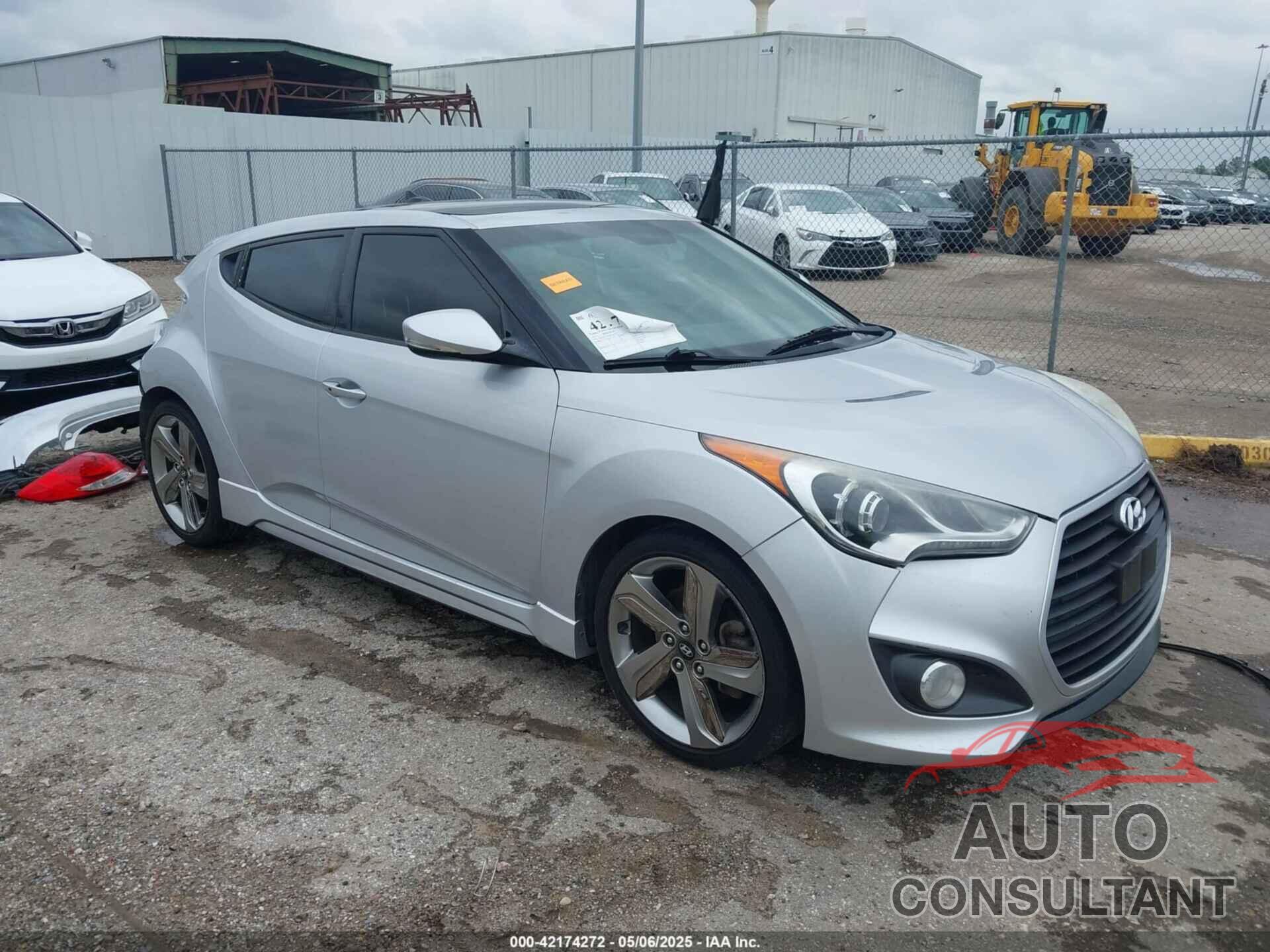 HYUNDAI VELOSTER 2013 - KMHTC6AE2DU122273