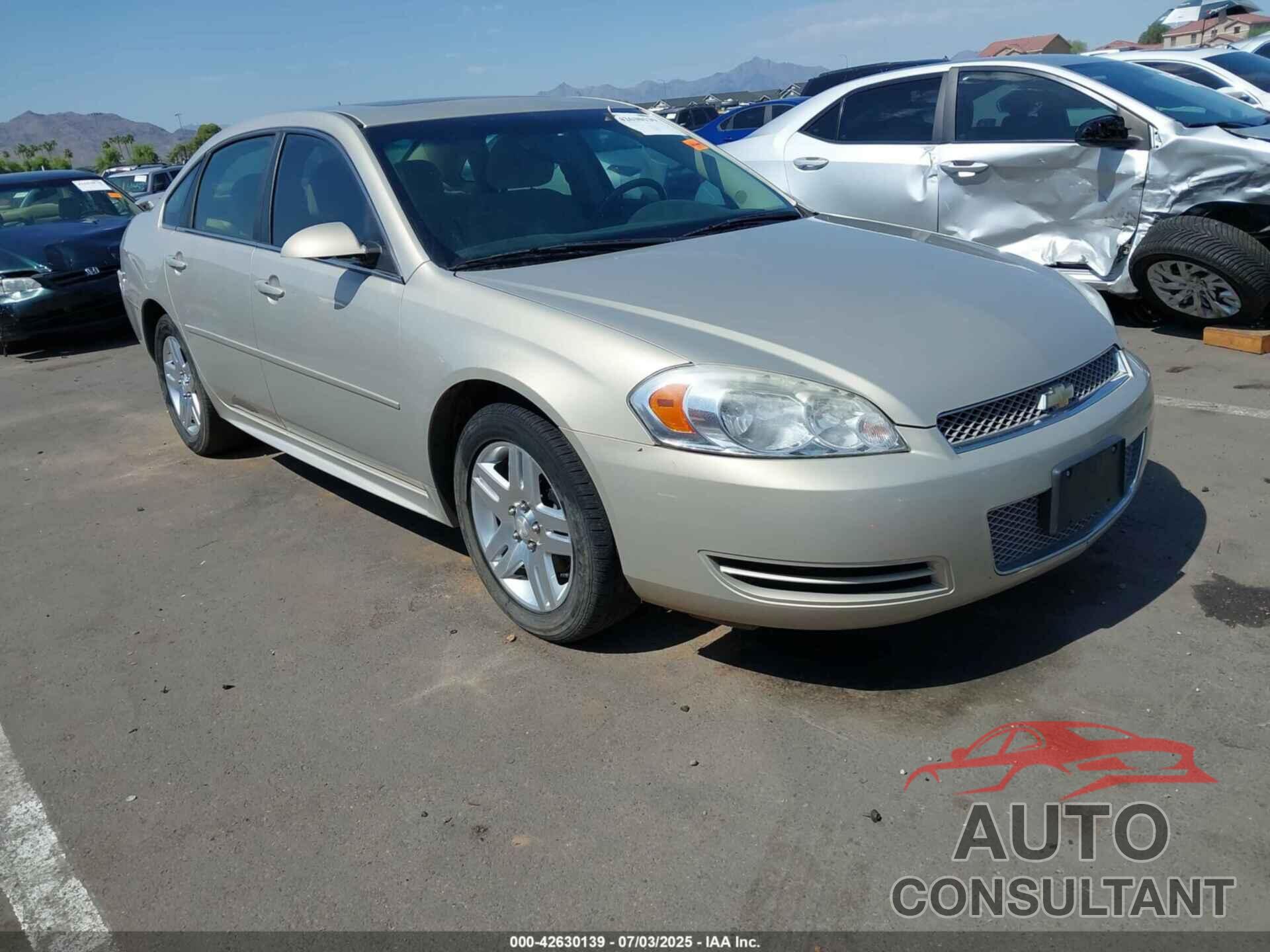 CHEVROLET IMPALA 2012 - 2G1WG5E38C1238086