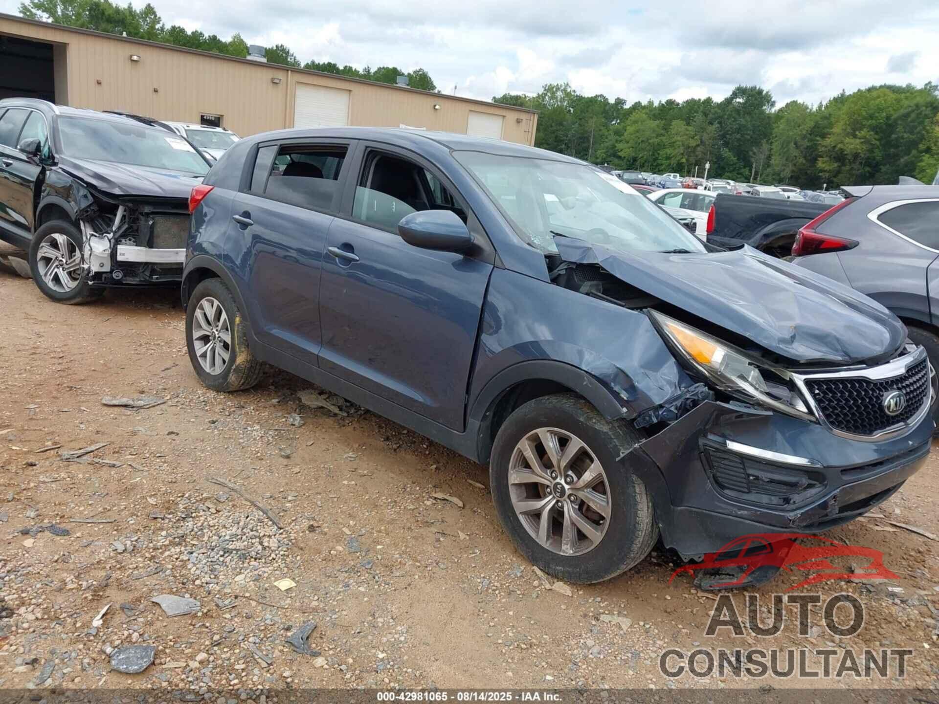 KIA SPORTAGE 2016 - KNDPB3AC7G7824128