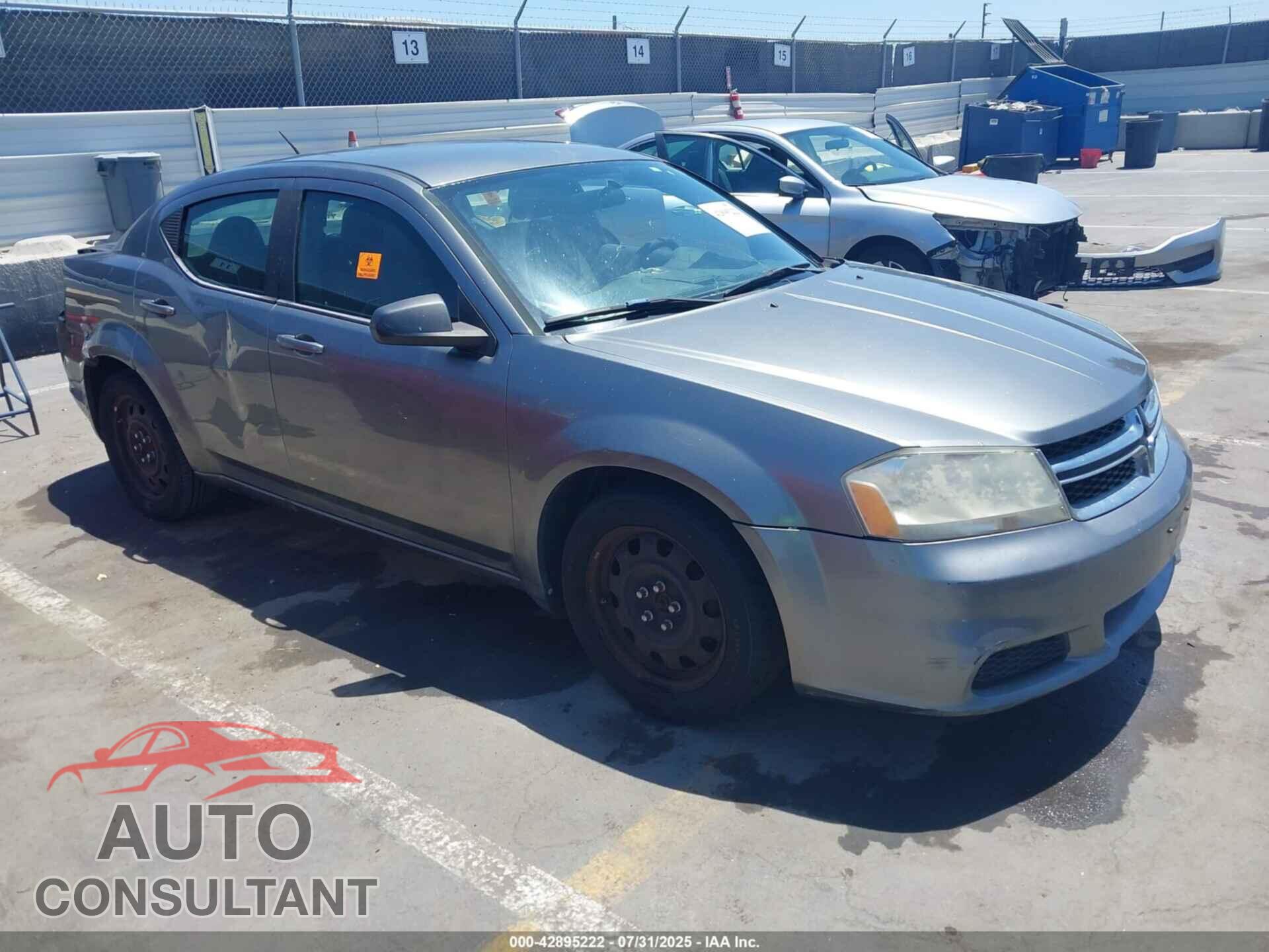 DODGE AVENGER 2013 - 1C3CDZAB4DN610874