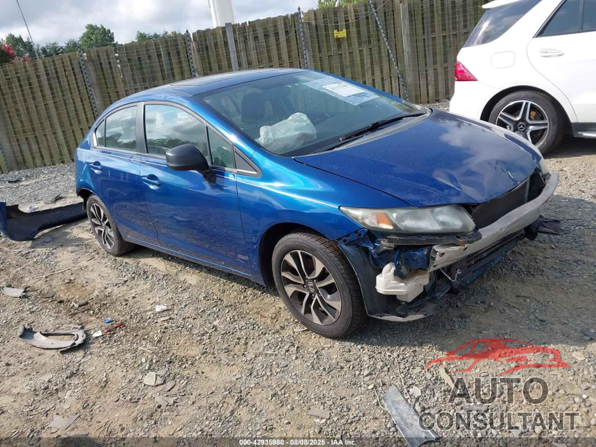 HONDA CIVIC 2013 - 19XFB2F89DE278194