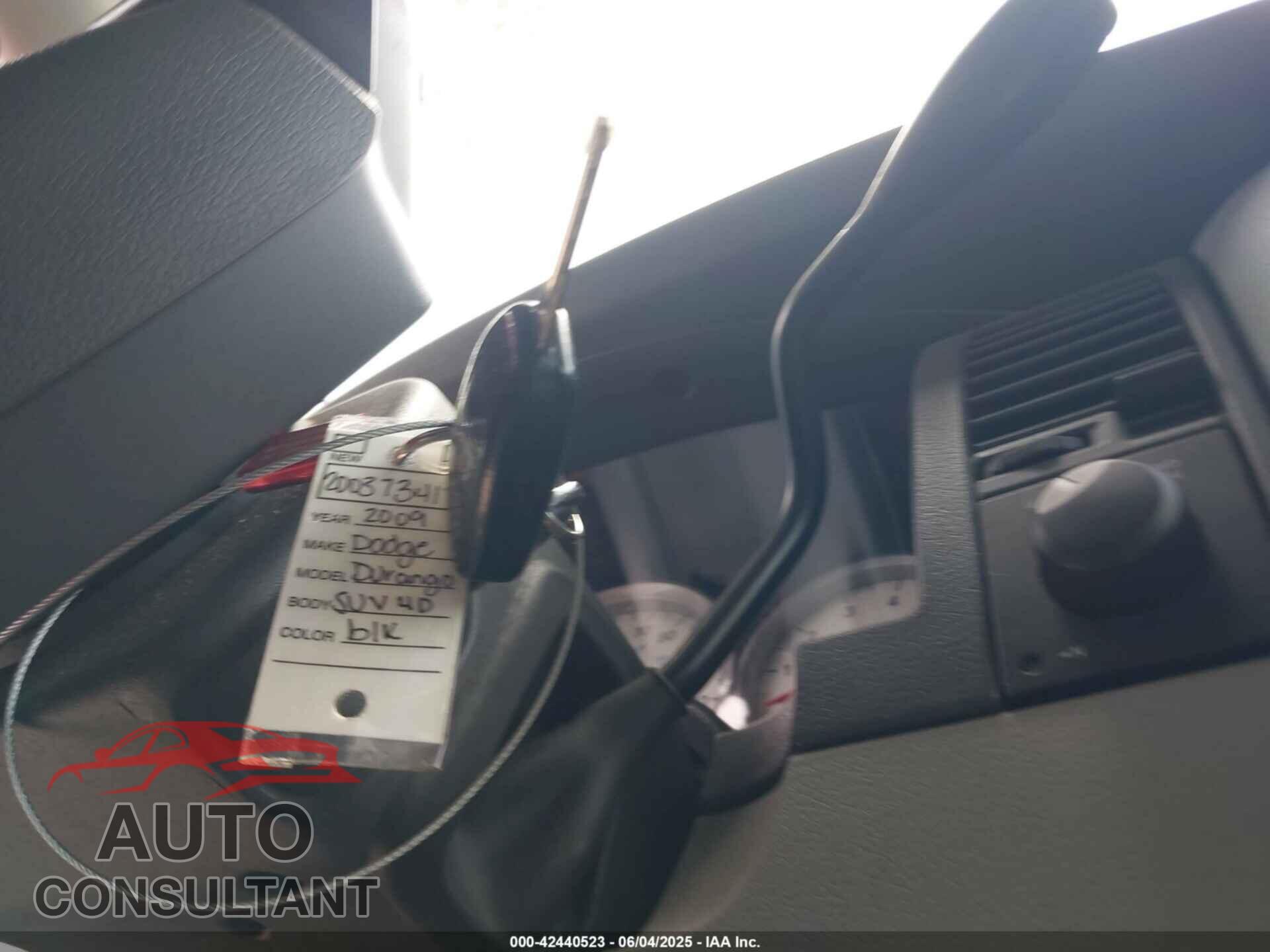 DODGE DURANGO 2009 - 1D8HB48T79F701892