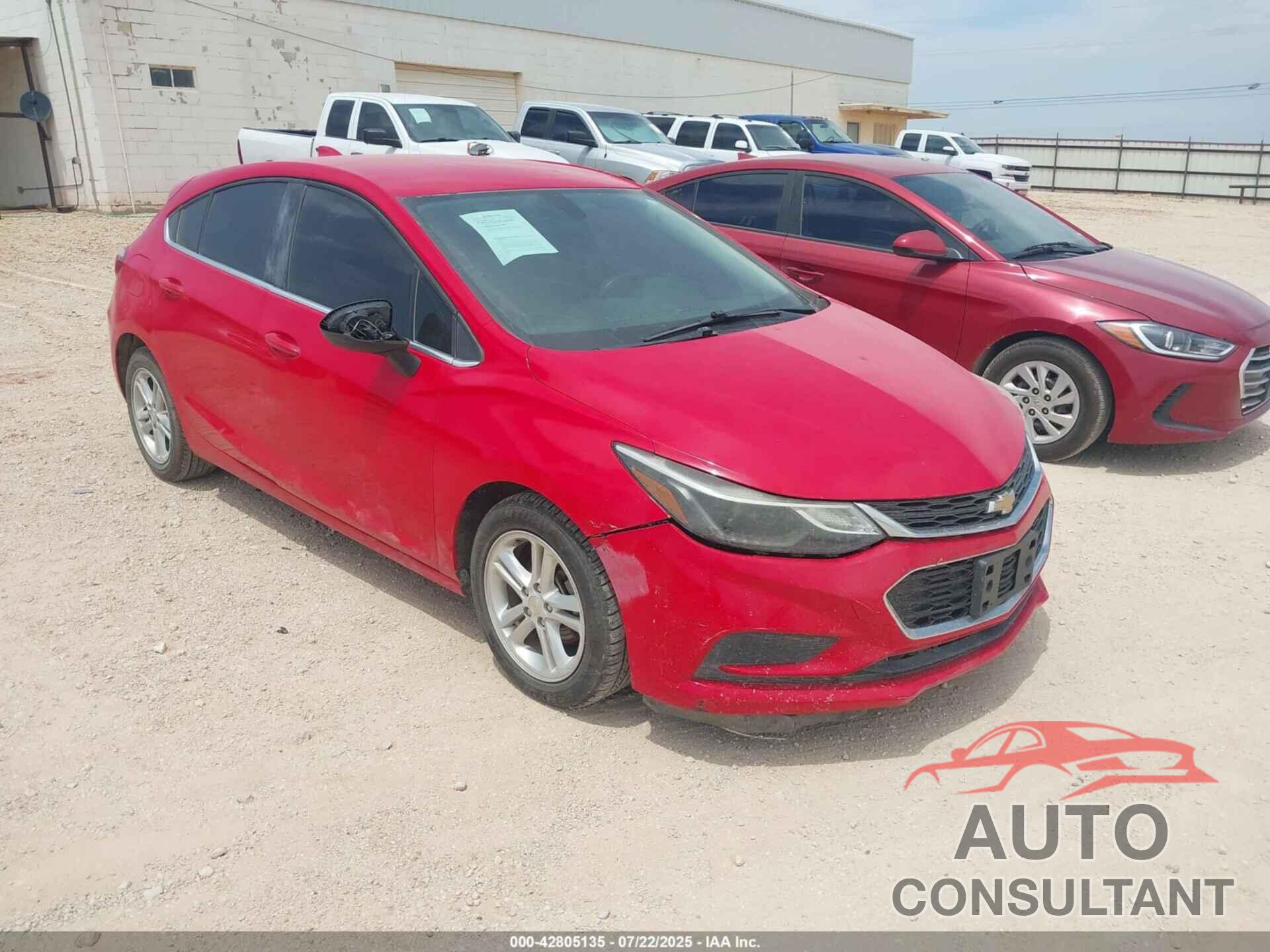 CHEVROLET CRUZE 2017 - 3G1BE6SM1HS583138