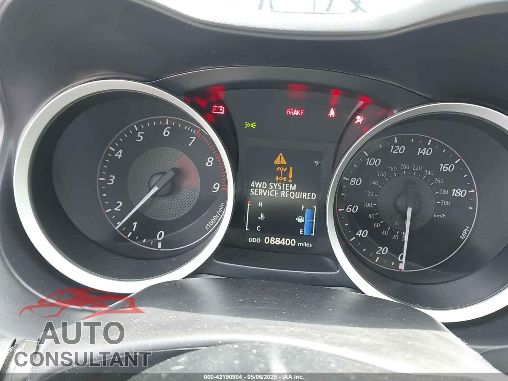 MITSUBISHI LANCER EVOLUTION 2015 - JA32W8FV4FU025461