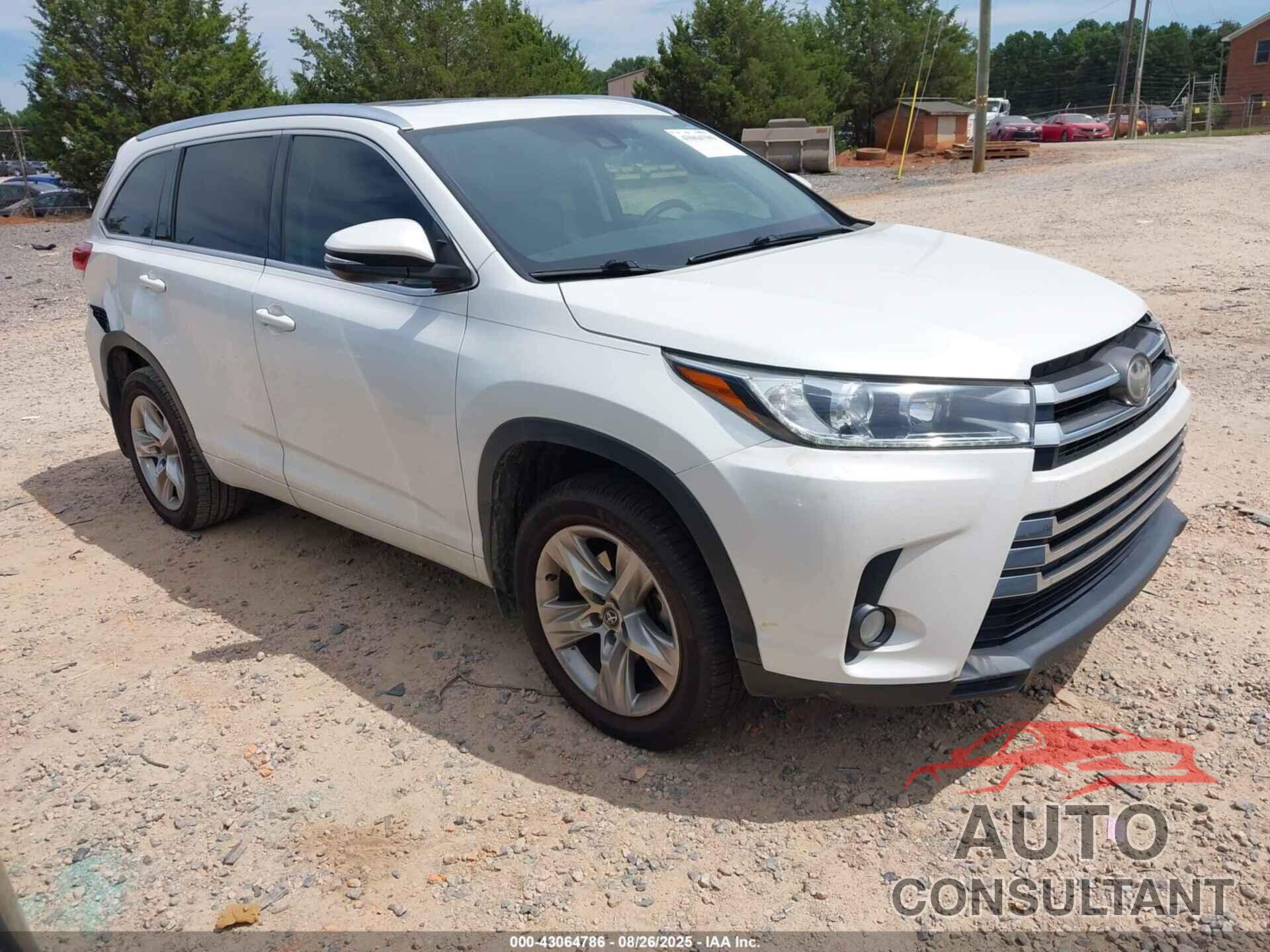 TOYOTA HIGHLANDER 2017 - 5TDDZRFH2HS380363