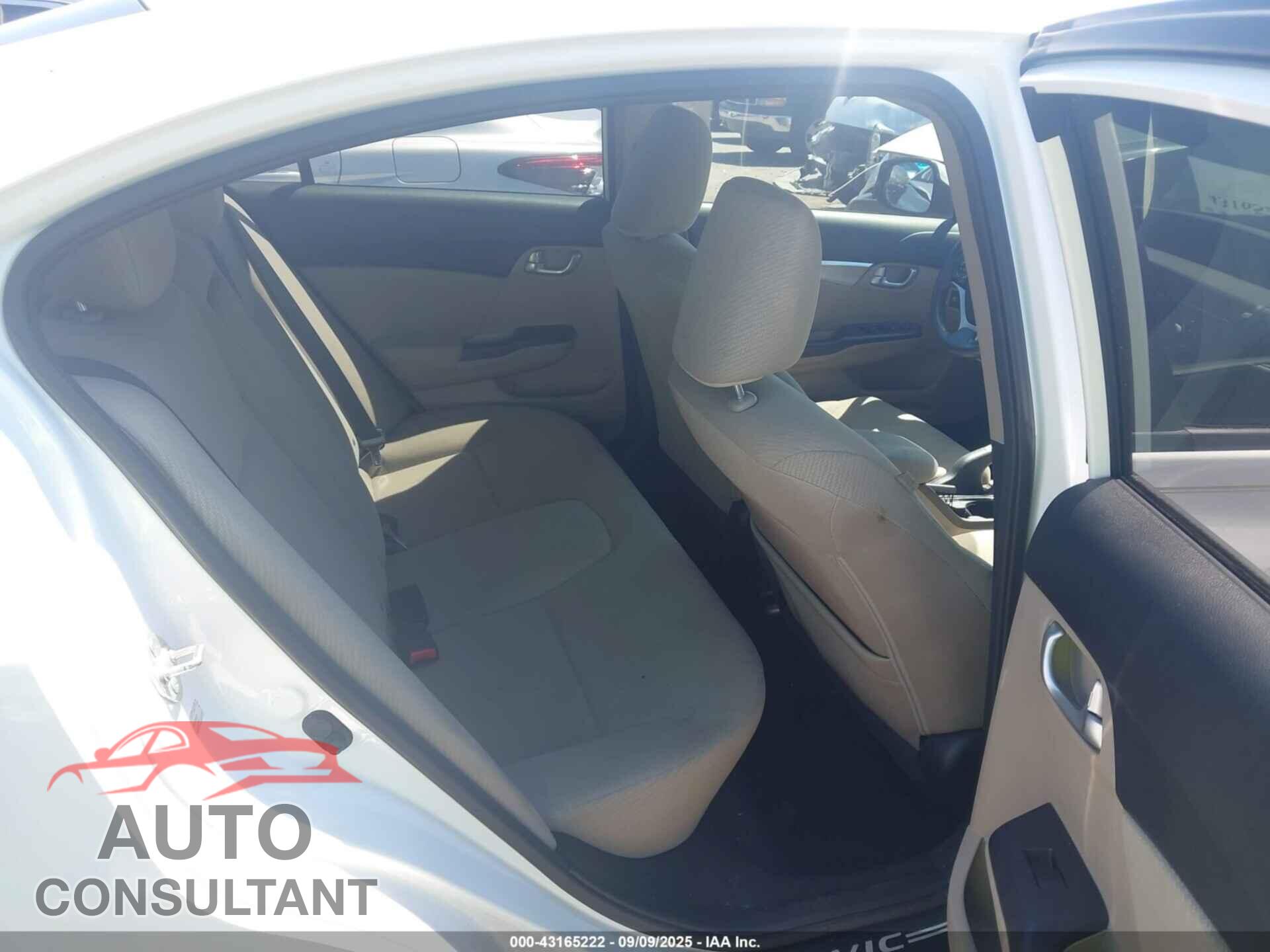 HONDA CIVIC 2013 - 19XFB2F88DE244425
