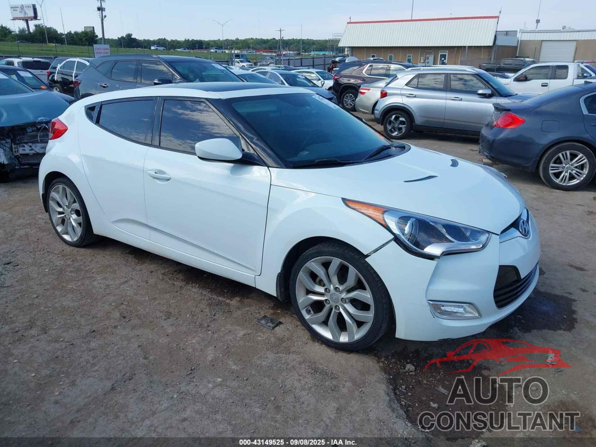 HYUNDAI VELOSTER 2012 - KMHTC6AD0CU023702