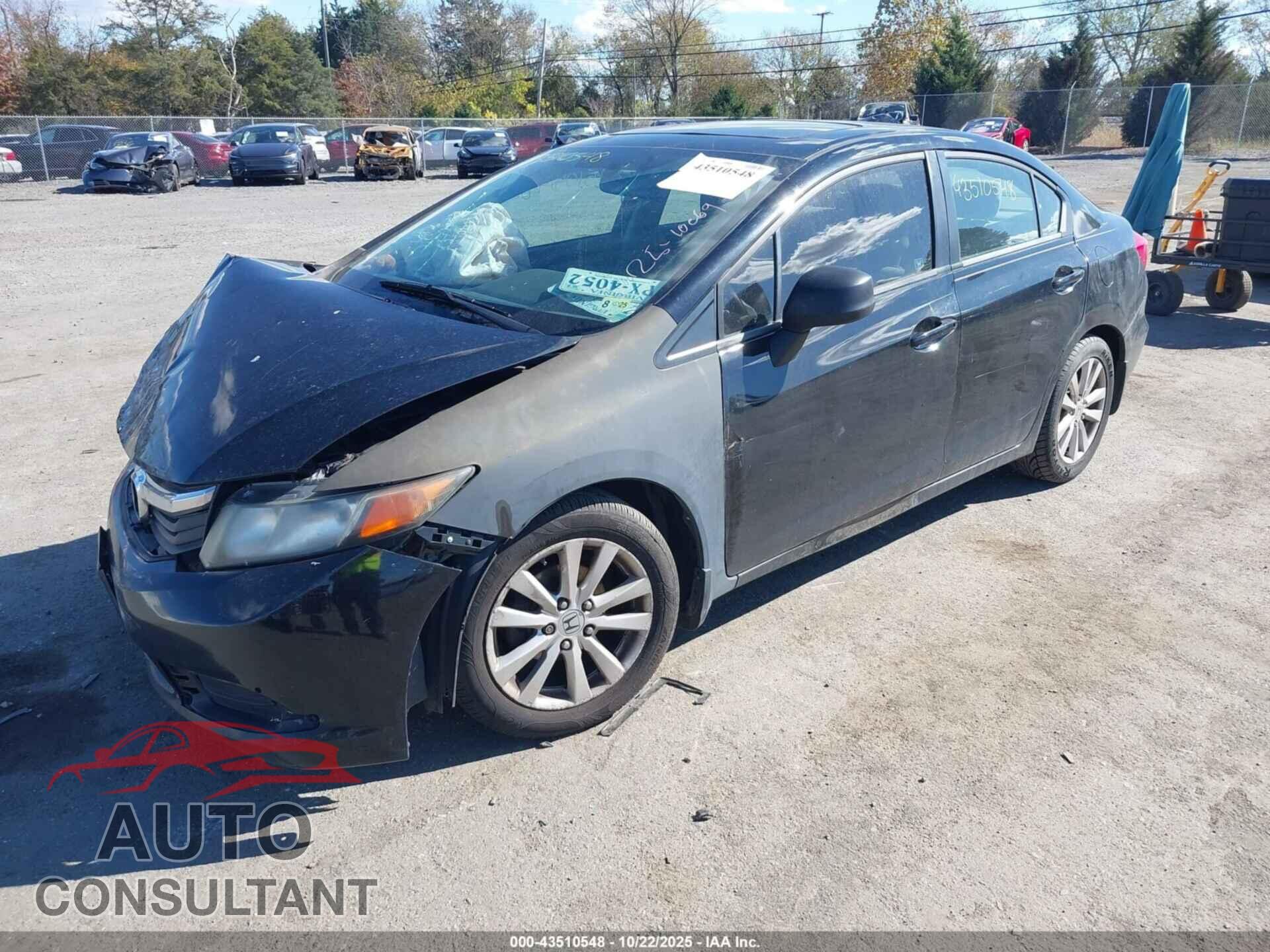 HONDA CIVIC 2012 - 19XFB2F85CE313280