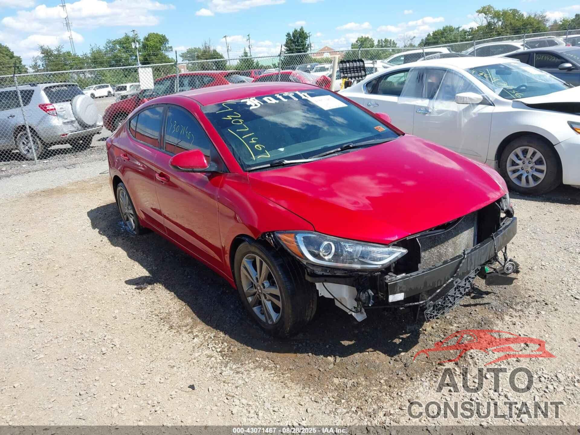 HYUNDAI ELANTRA 2017 - 5NPD84LF4HH033521