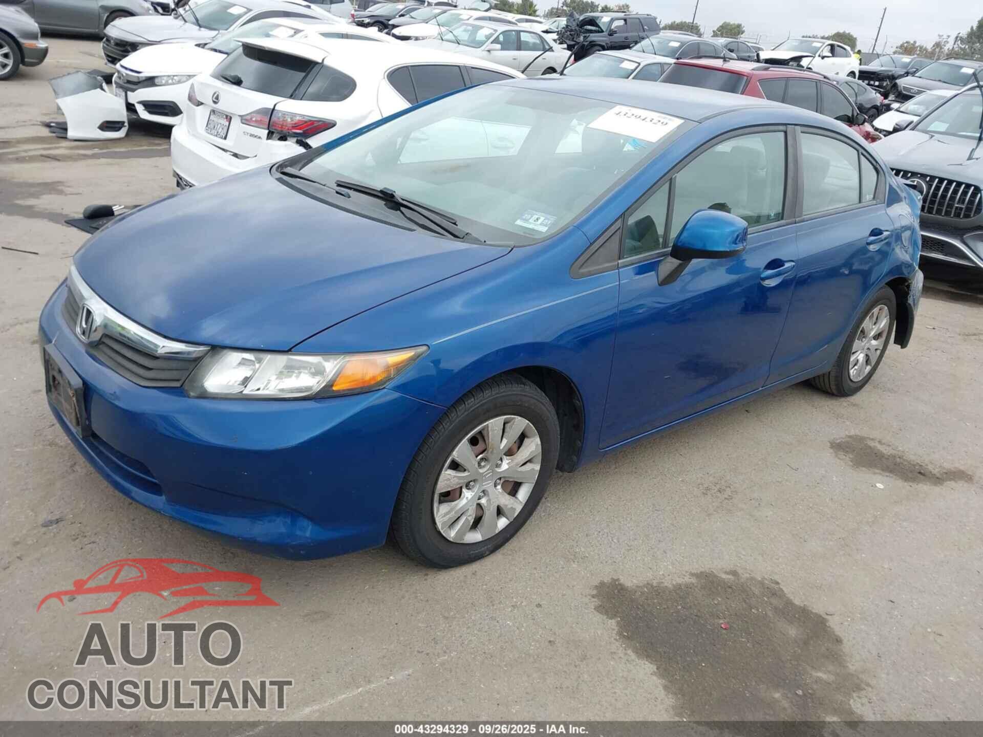 HONDA CIVIC 2012 - 19XFB2F51CE361994