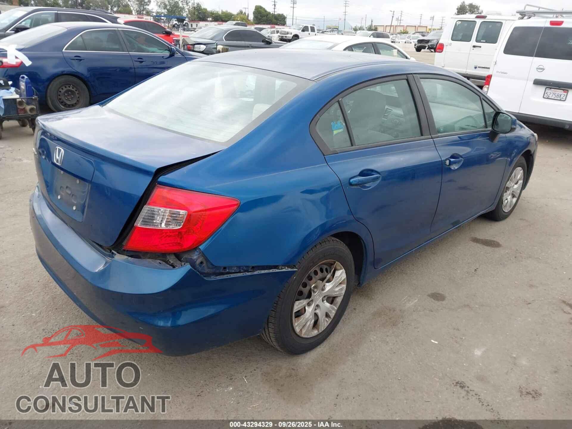 HONDA CIVIC 2012 - 19XFB2F51CE361994