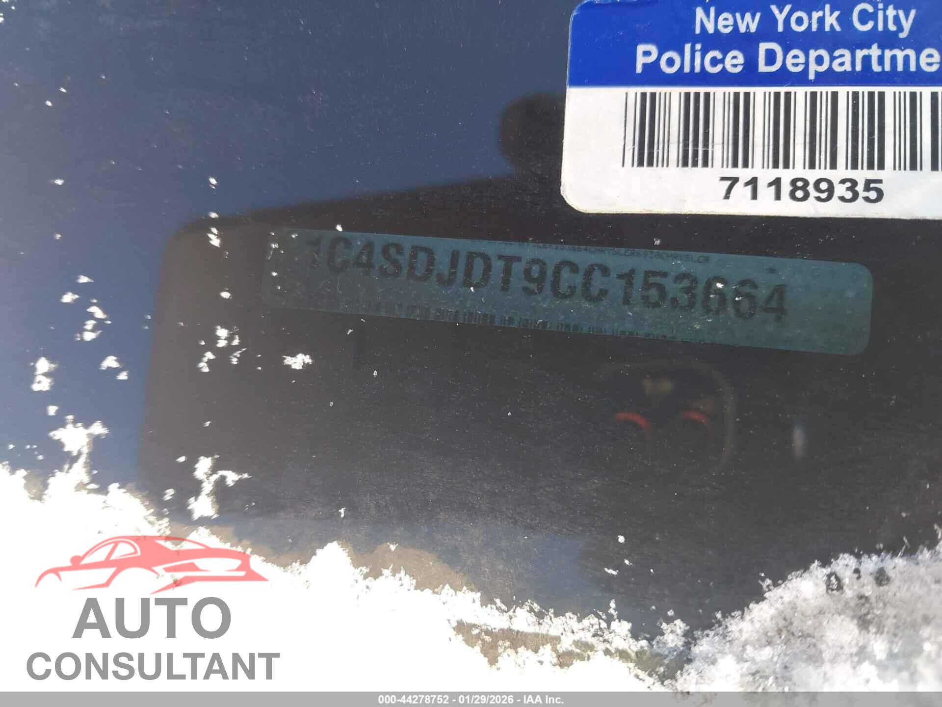 DODGE DURANGO 2012 - 1C4SDJDT9CC153664