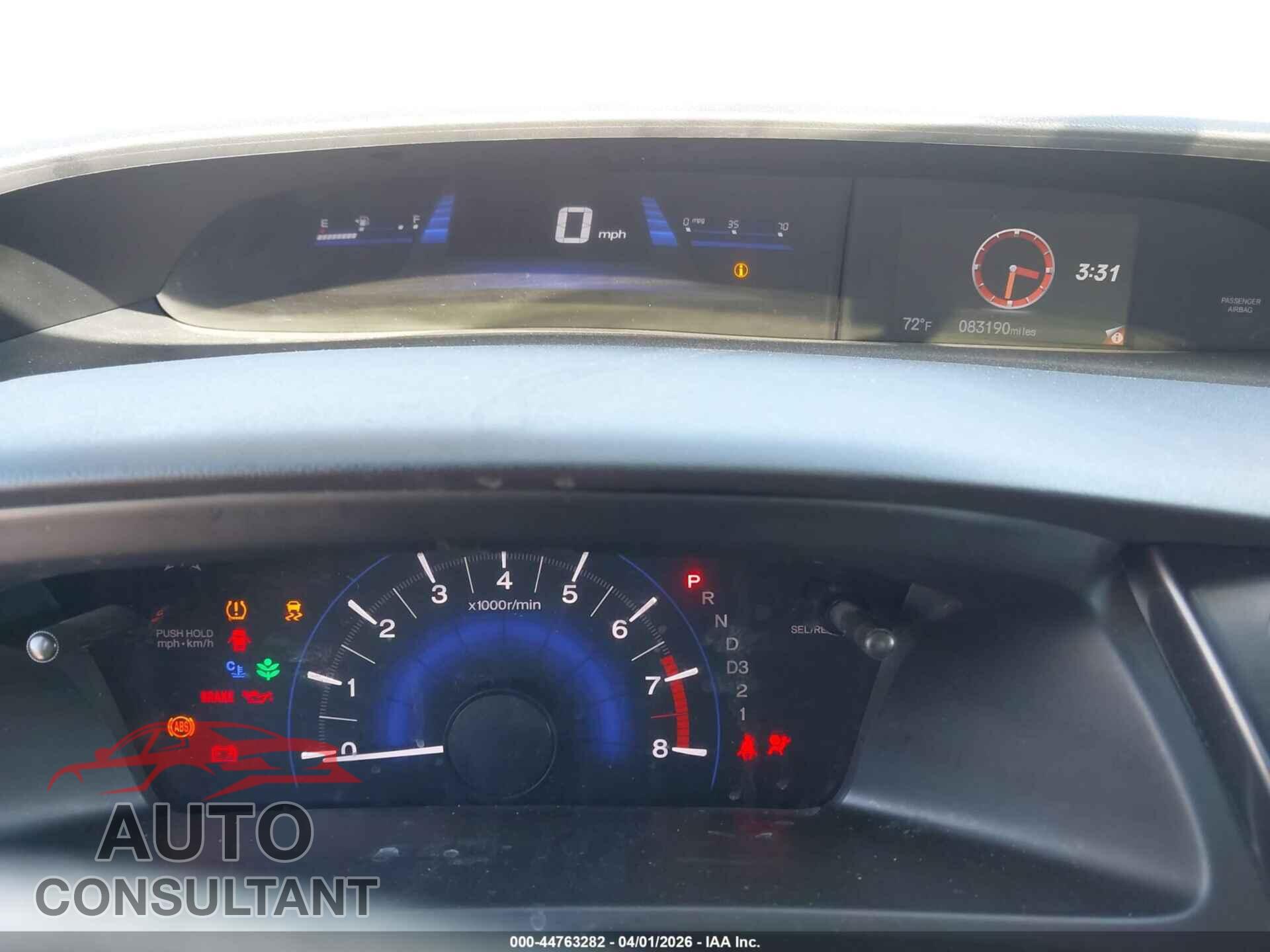 HONDA CIVIC 2013 - 19XFB5F53DE000074