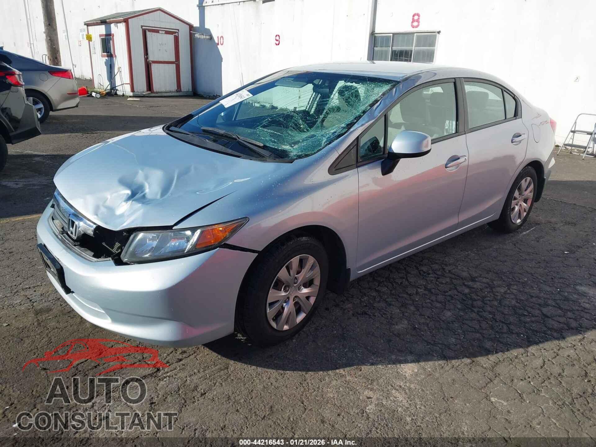 HONDA CIVIC 2012 - 19XFB2F5XCE318464
